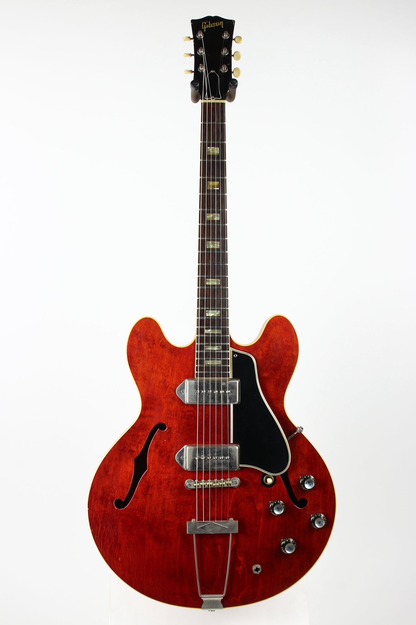 1965 Gibson ES-330 TDC Cherry Red WIDE NUT, NICKEL PARTS w Original Hard Case, Vintage 330
