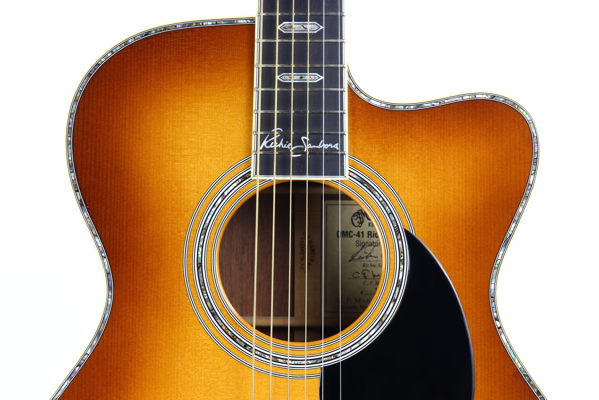 2006 Martin OMC-41 Richie Sambora Signature 6-String Madagascar Rosewood Acoustic Guitar - om45 om42 signed label