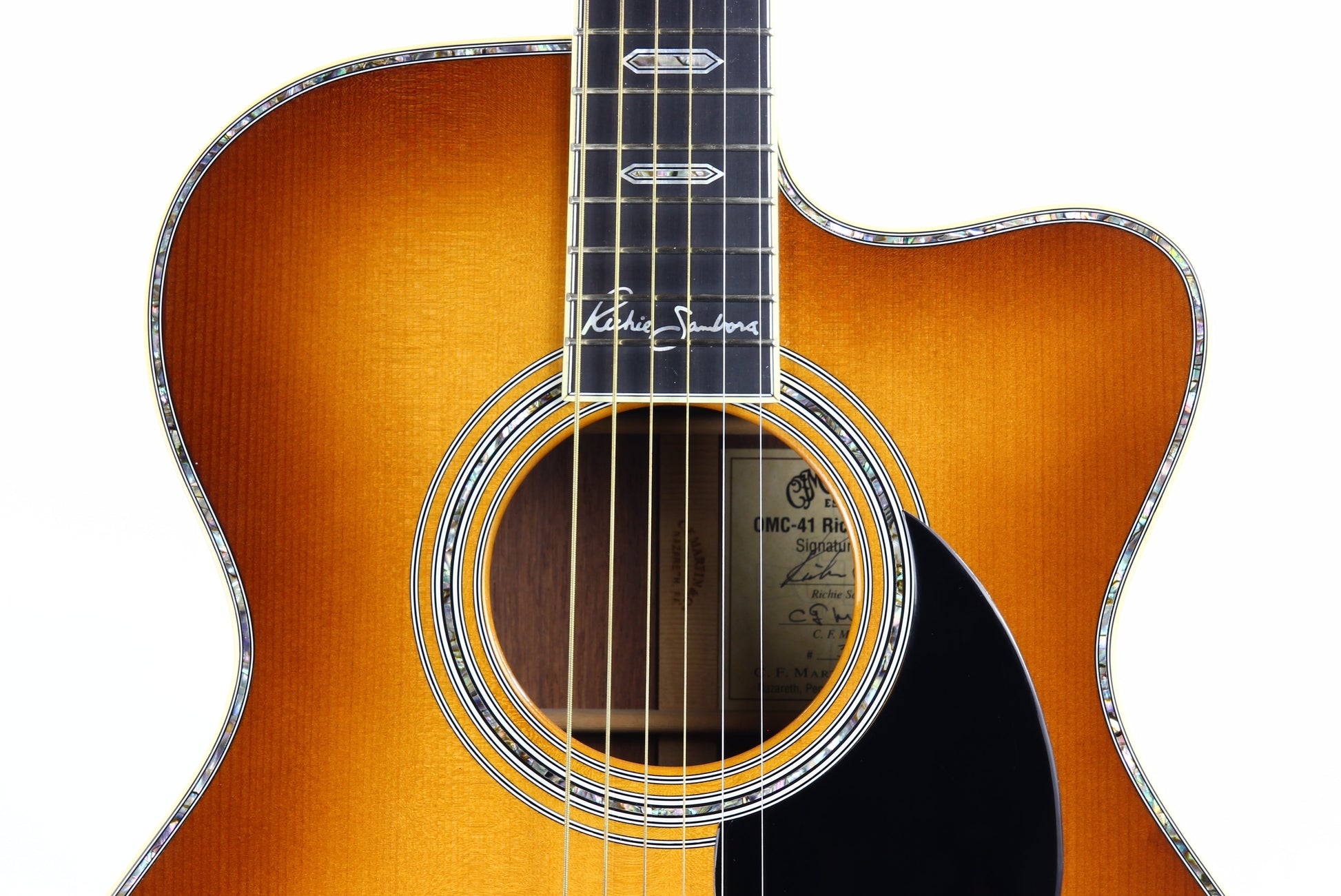 2006 Martin OMC-41 Richie Sambora Signature 6-String Madagascar Rosewood Acoustic Guitar - om45 om42 signed label