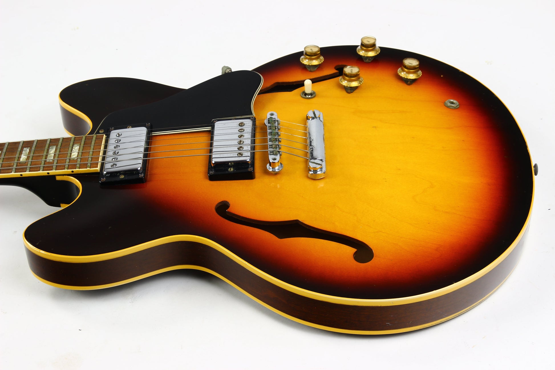 1967 Gibson ES-335 TD Sunburst Vintage Guitar Stoptail | Pat # Sticker Pickups Pre-T-Top!