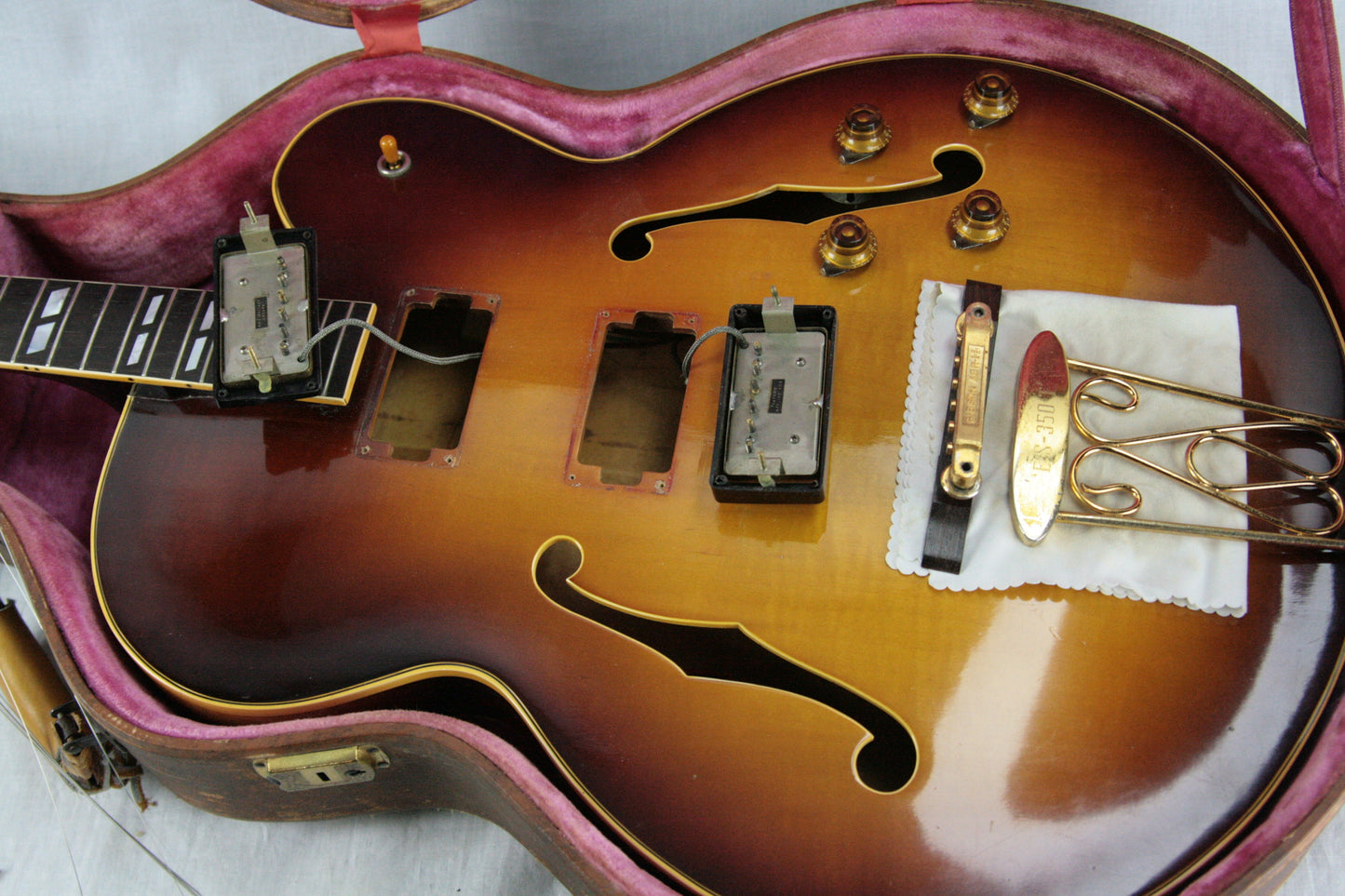 1957 Gibson ES-350T Sunburst! 2 PAF's, Sunburst, Light Flametop! Byrdland 335 355 345