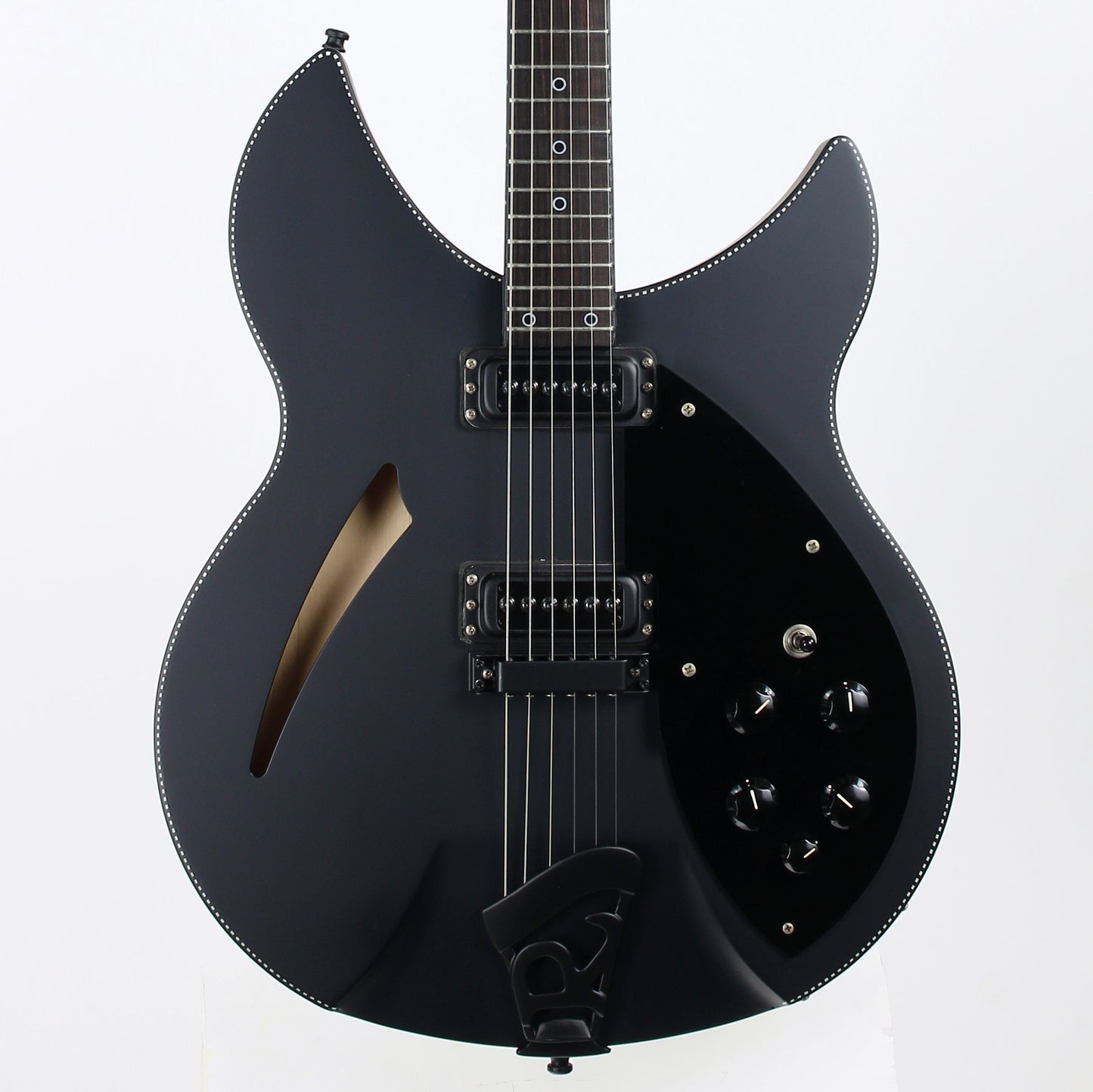 2016 Rickenbacker 360 Noir Limited Edition Matte Black Checkerboard Binding