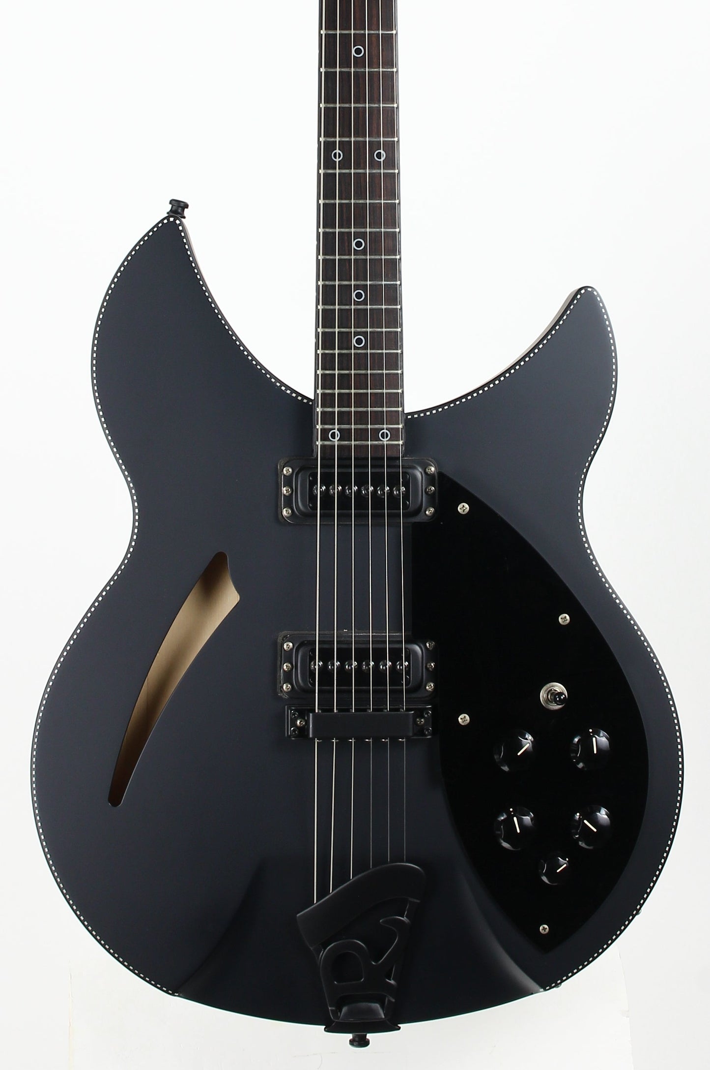 2016 Rickenbacker 360 Noir Limited Edition Matte Black Checkerboard Binding