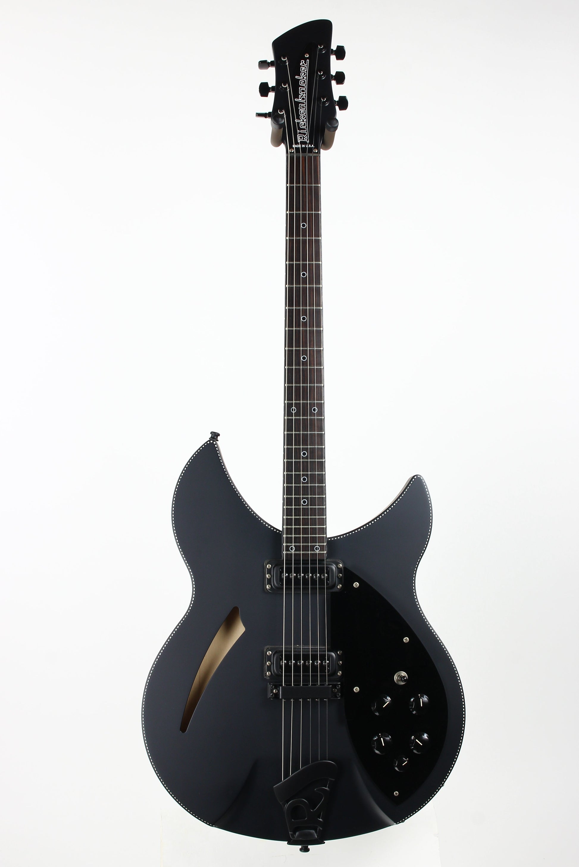 2016 Rickenbacker 360 Noir Limited Edition Matte Black Checkerboard Binding