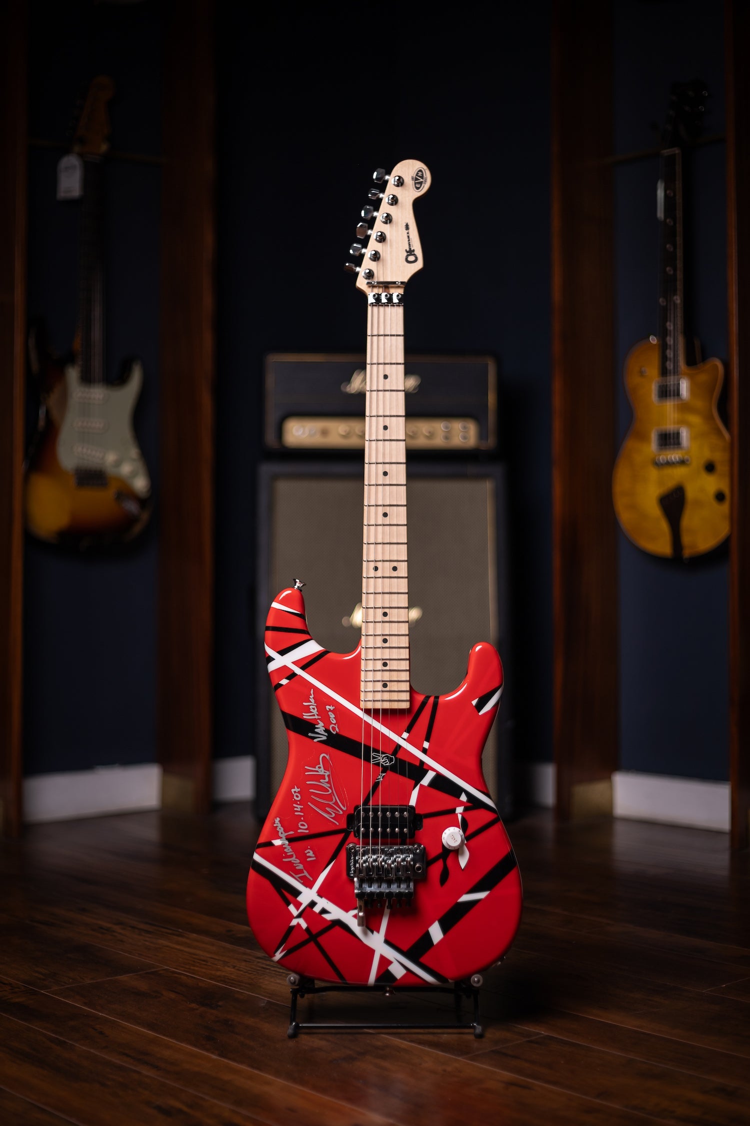2007 Charvel EVH Striped Indianapolis - Red, Black, White