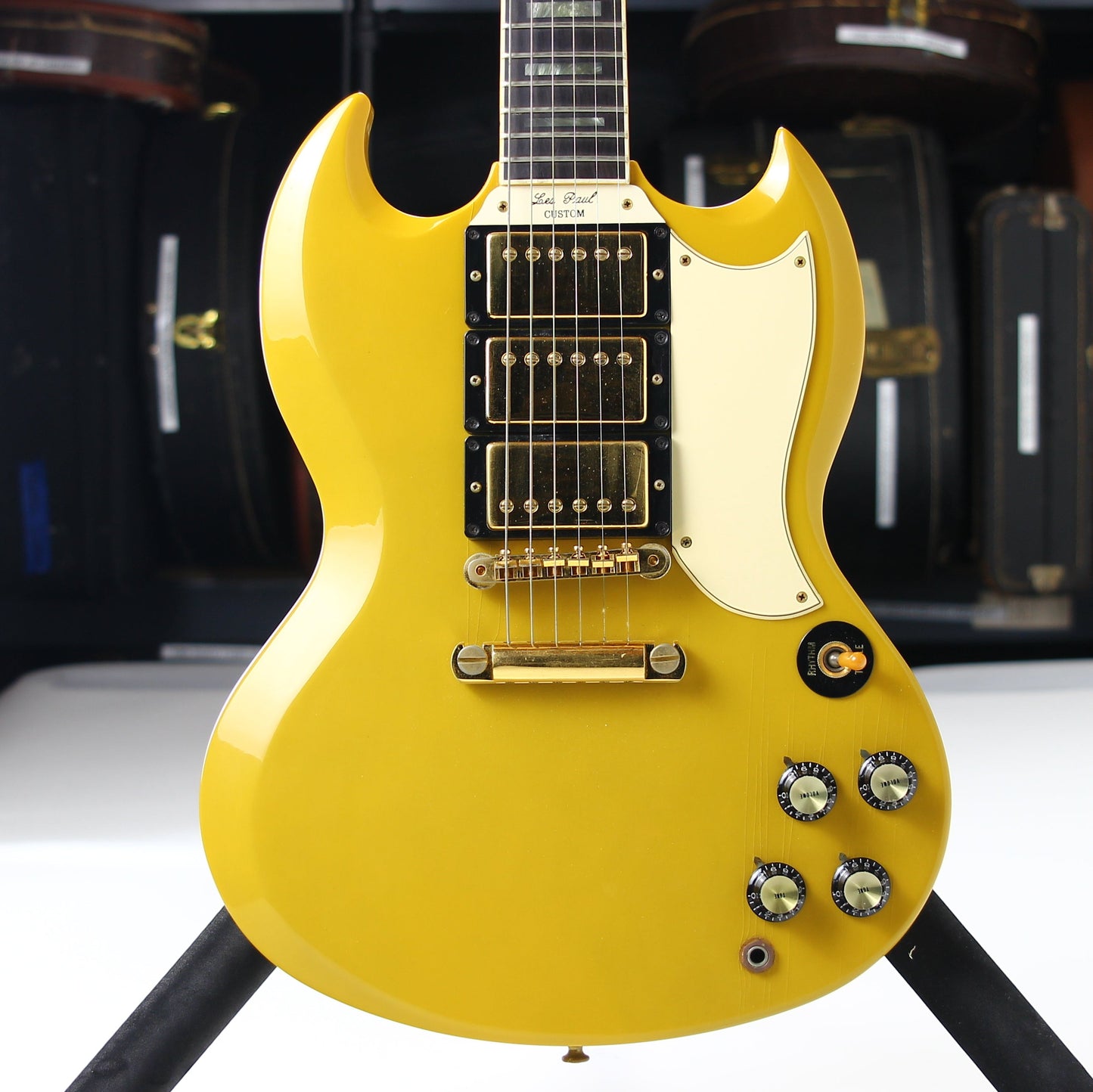 1991 Gibson 30th Anniversary SG Custom 3 Pickup Limited Edition TV Yellow