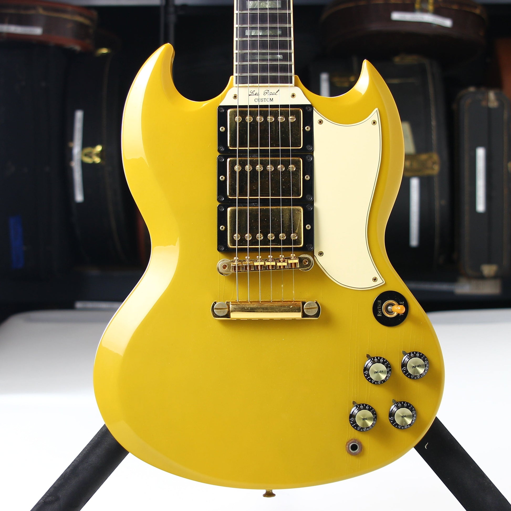 1991 Gibson 30th Anniversary SG Custom 3 Pickup Limited Edition TV Yellow
