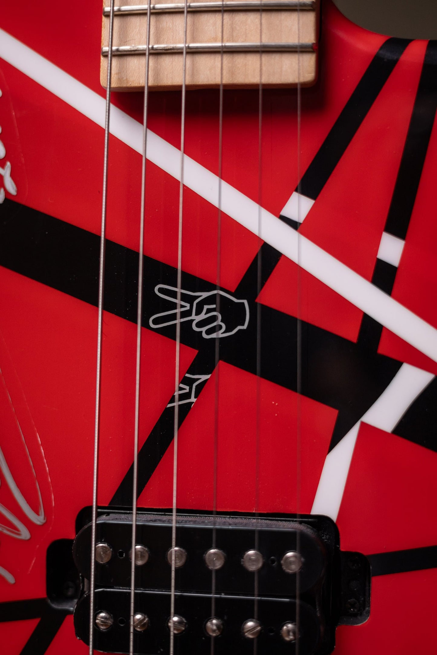 2007 Charvel EVH Striped Indianapolis - Red, Black, White
