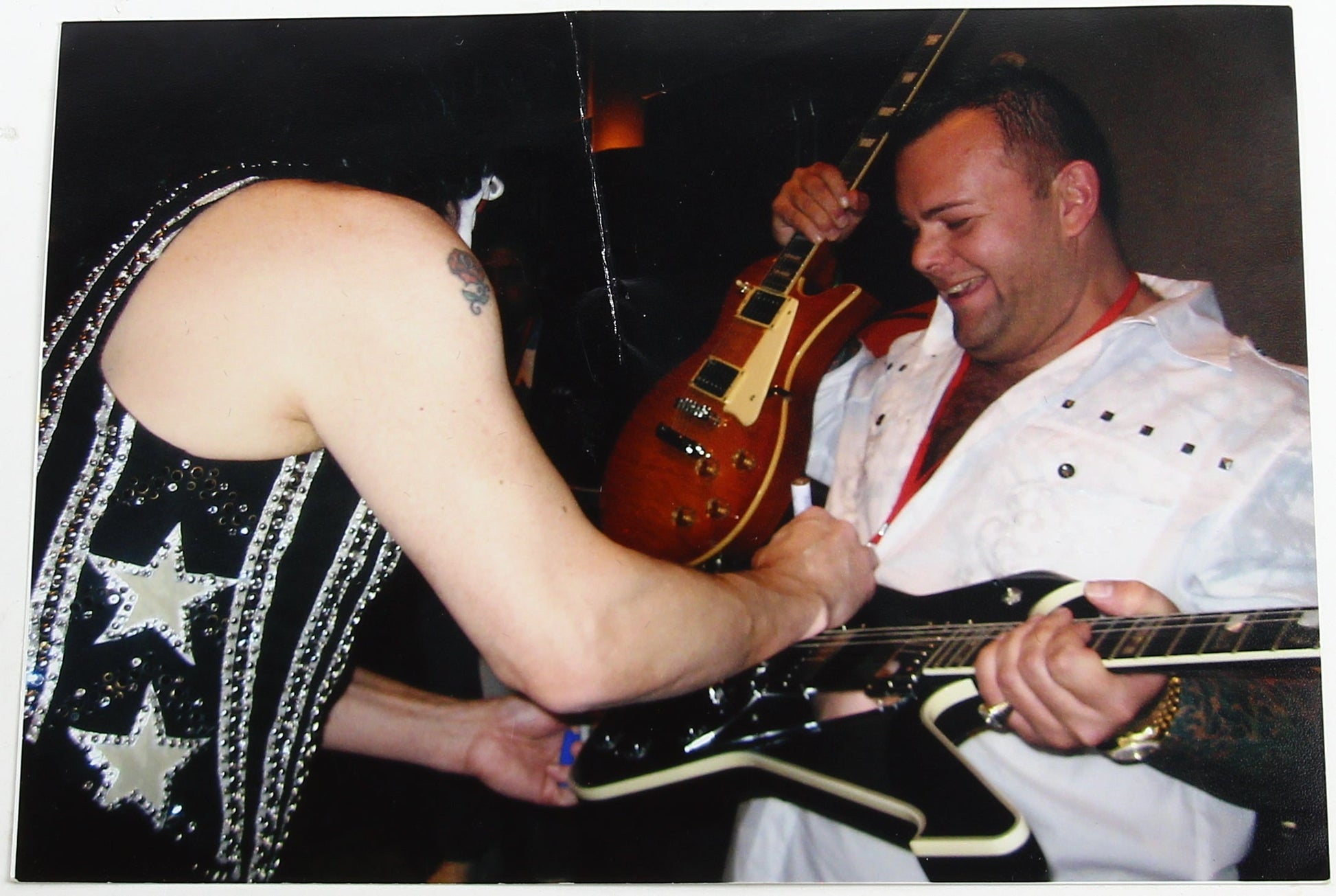FIRST YEAR 1997 Gibson Ace Frehley Signature Les Paul Custom - SIGNED Kiss Backstage Pass, Show Tickets COLLECTORS!