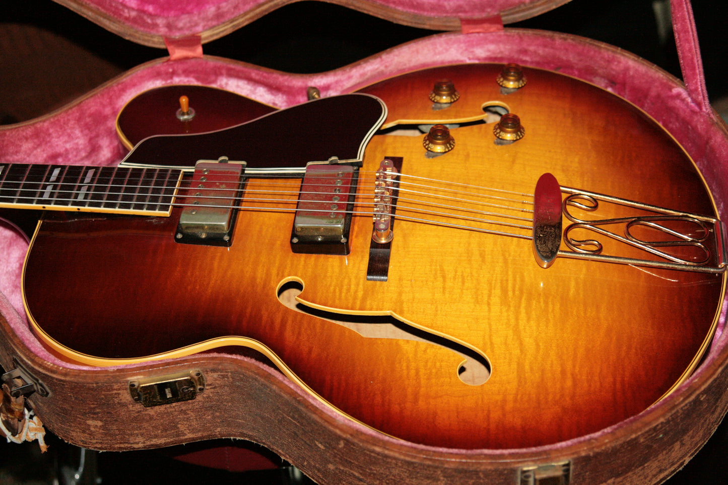 1957 Gibson ES-350T Sunburst! 2 PAF's, Sunburst, Light Flametop! Byrdland 335 355 345
