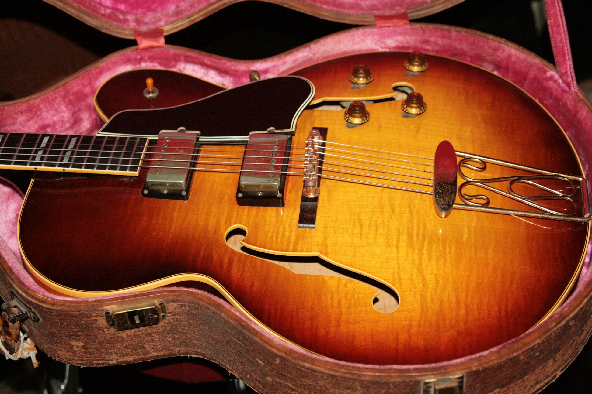 1957 Gibson ES-350T Sunburst! 2 PAF's, Sunburst, Light Flametop! Byrdland 335 355 345