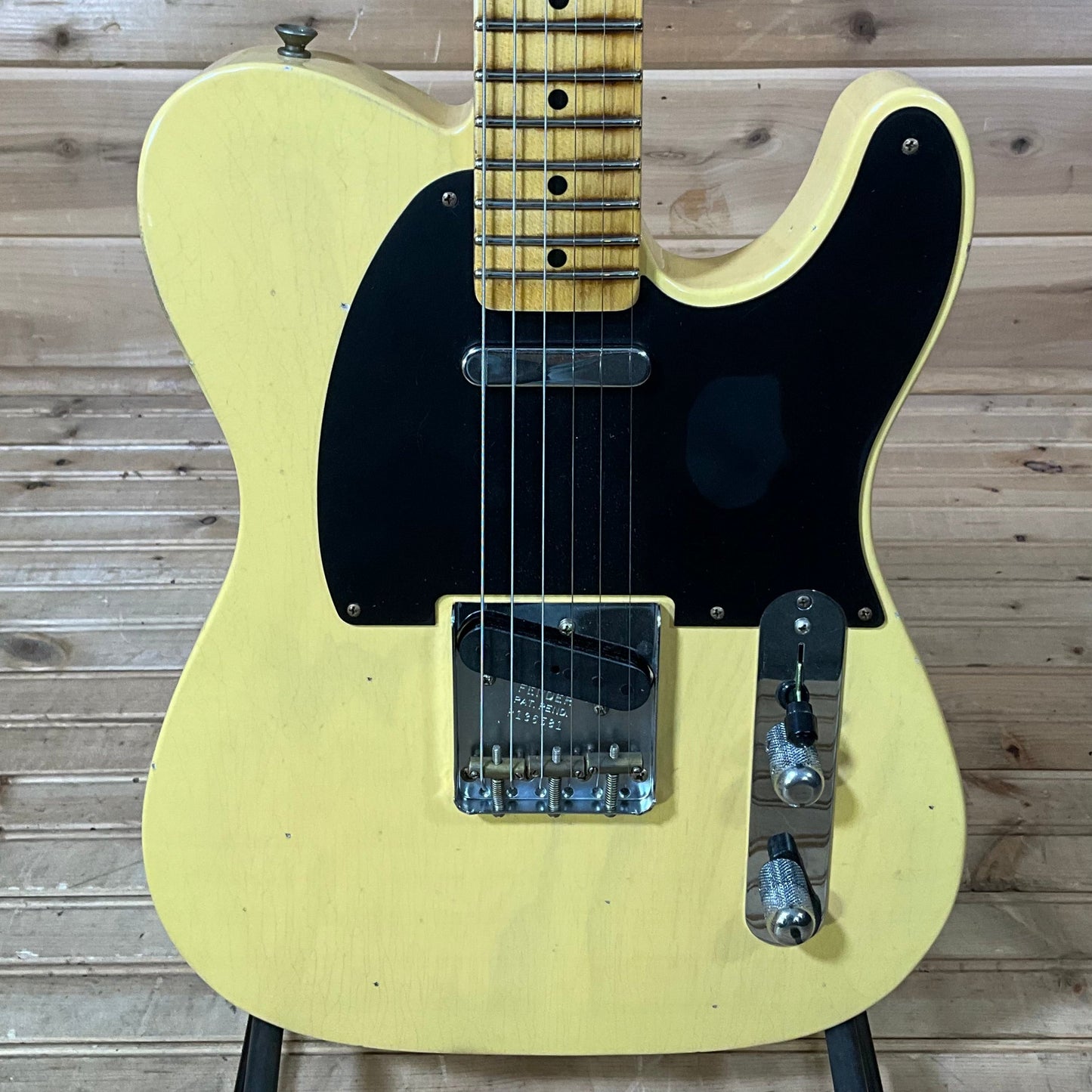Fender Custom Shop 1954 Telecaster Electric Guitar - Aged Nocaster Blonde