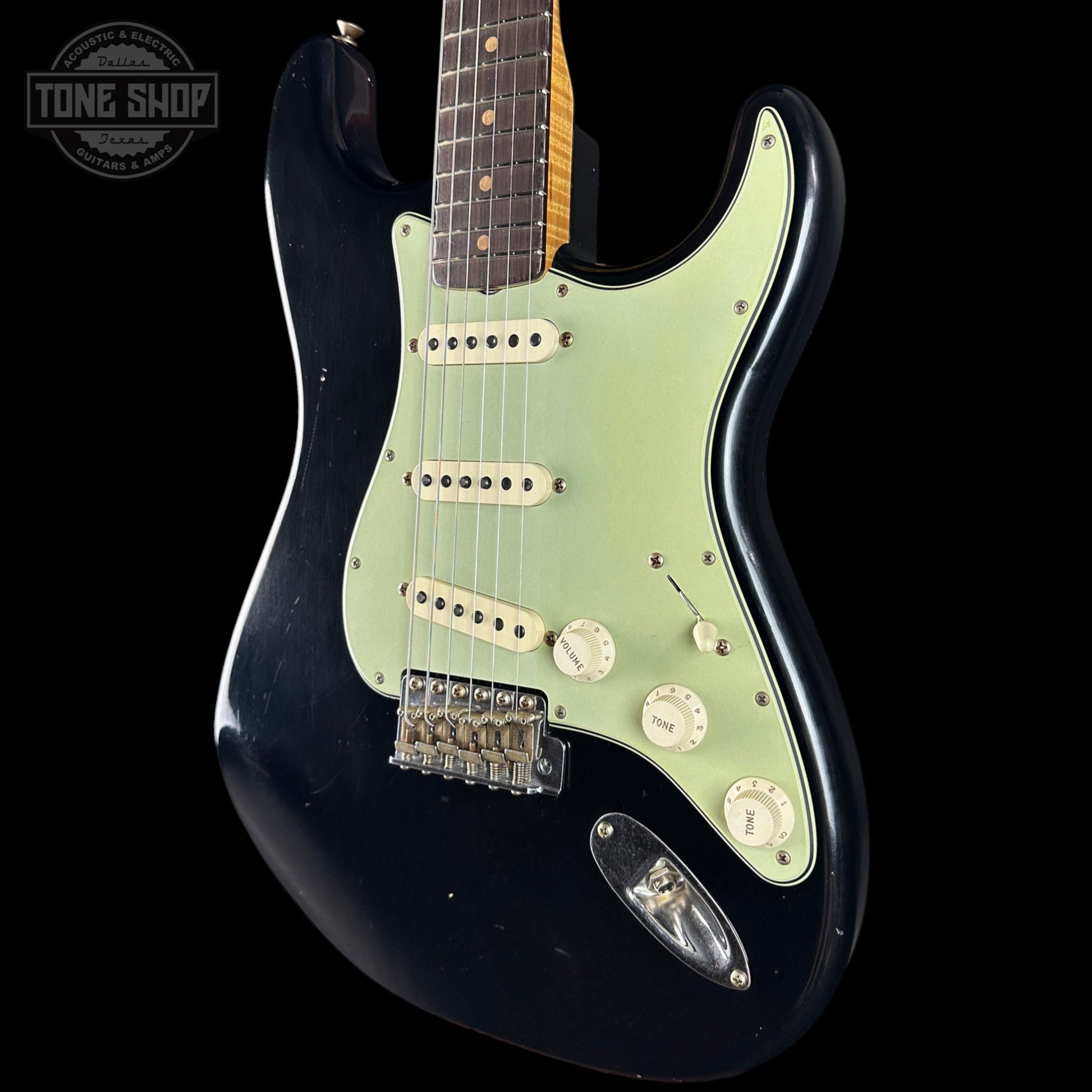 Fender Custom Shop TSG Exclusive ’63 Stratocaster Chambered Black Journeyman Relic w/case CZ589046