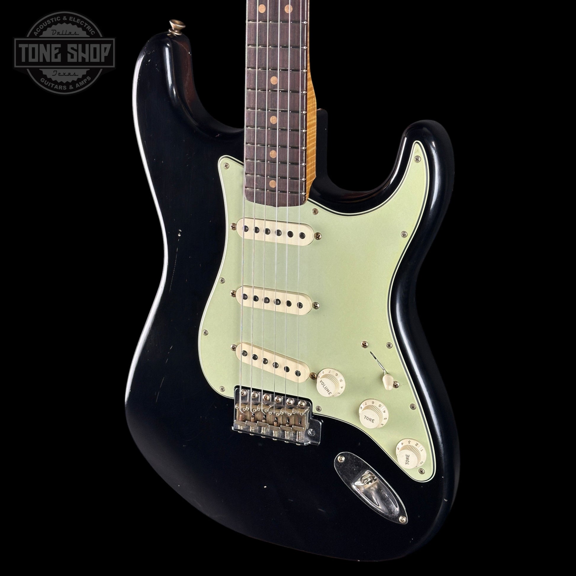 Fender Custom Shop TSG Exclusive ’63 Stratocaster Chambered Black Journeyman Relic w/case CZ589046