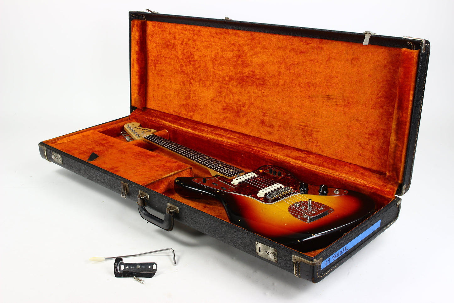 1963 Fender Jaguar Sunburst w Original Case | Pre-CBS Offset CLEAN Vintage Guitar