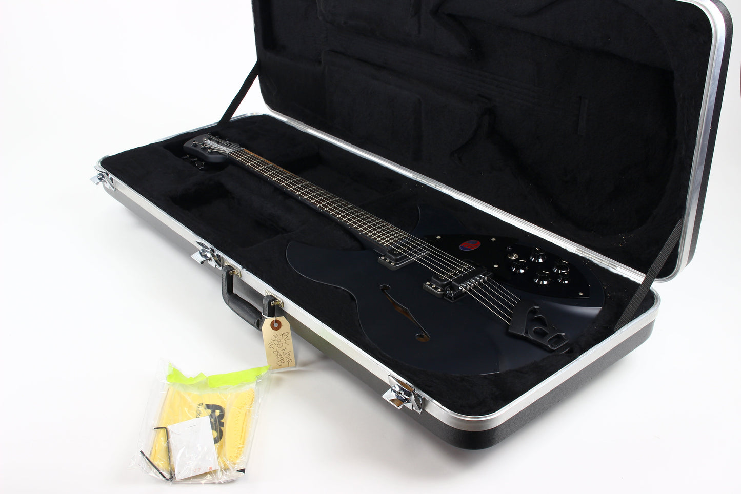 2017 Rickenbacker 360 SPC FB WB - Flat Black Limited Run Double Bound F-hole
