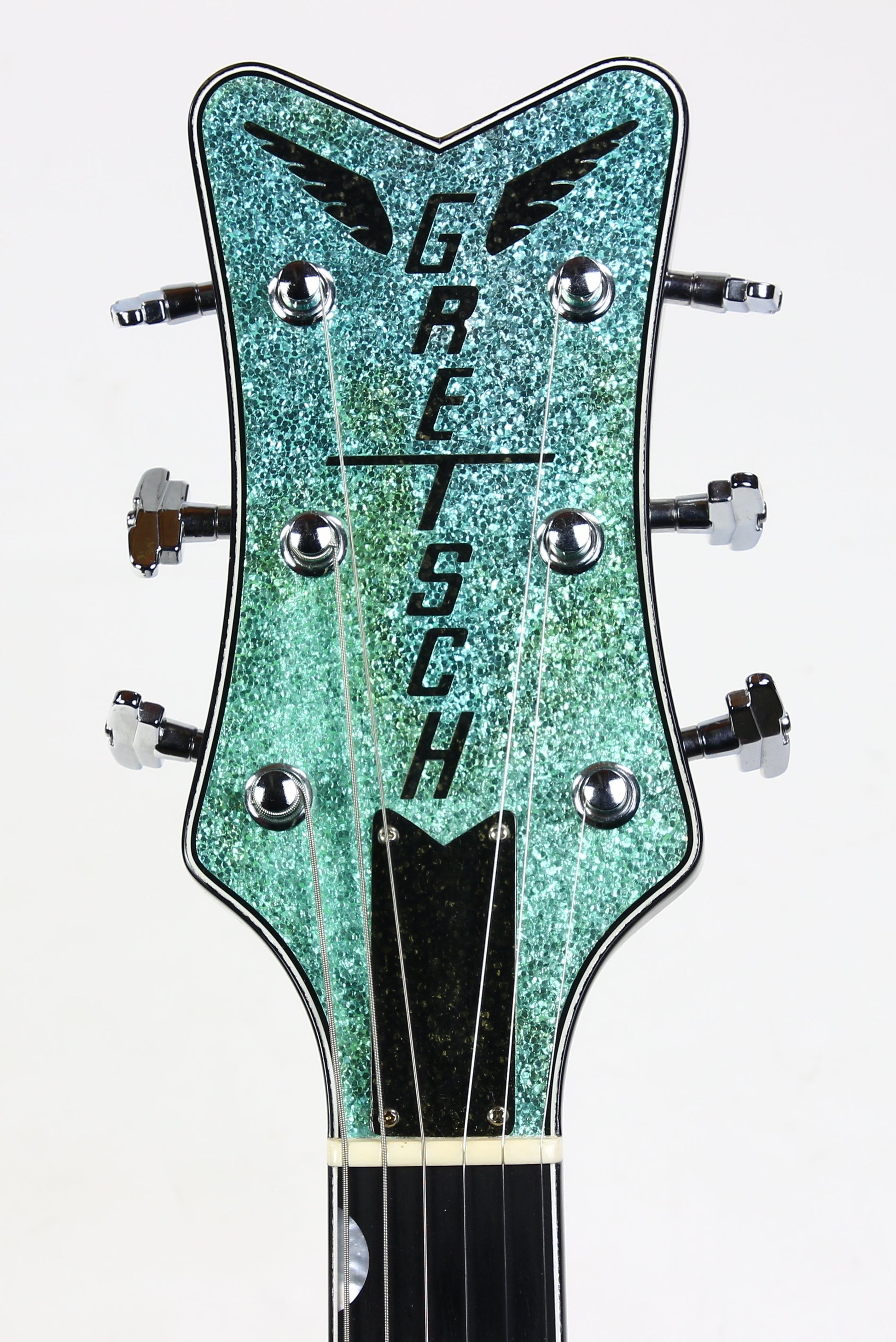2015 Gretsch USA Custom Shop STEPHEN STERN G6136-CS DC Double Cut White Falcon Turquoise Sparkle 3-Pickup ONE-OFF!
