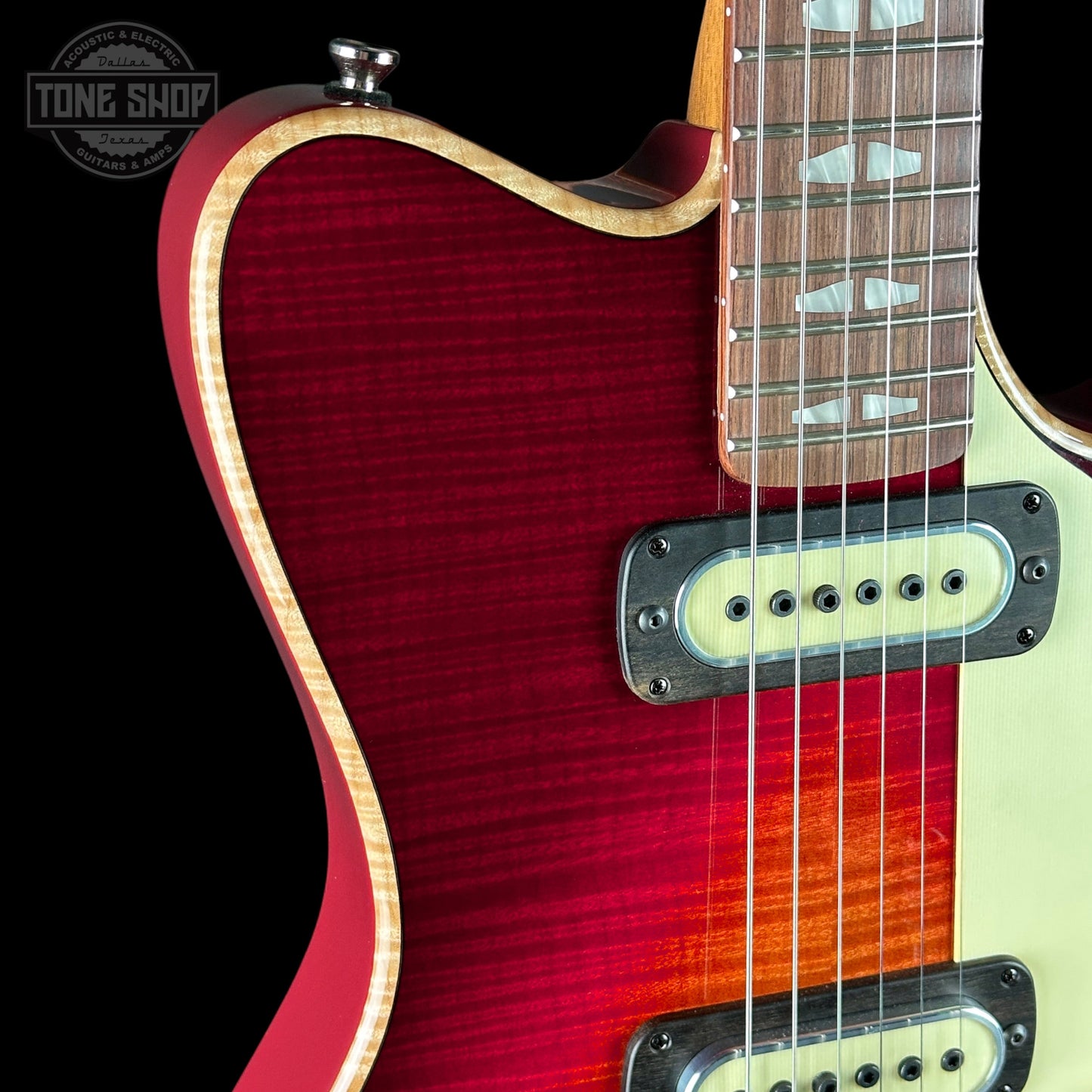 Powers Electric A-Type Select Washed Cherry / Garnet Red w/softcase B467
