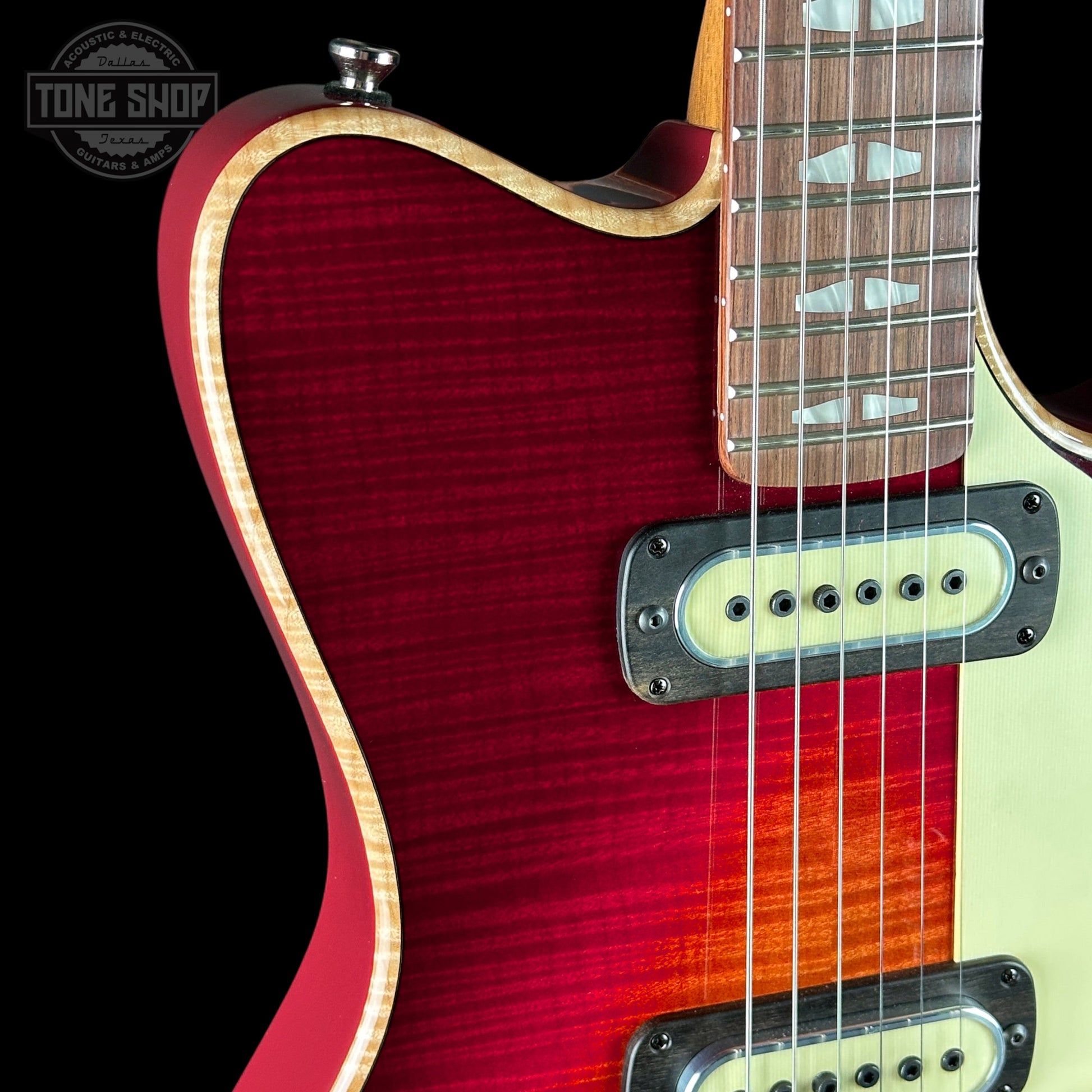 Powers Electric A-Type Select Washed Cherry / Garnet Red w/softcase B467