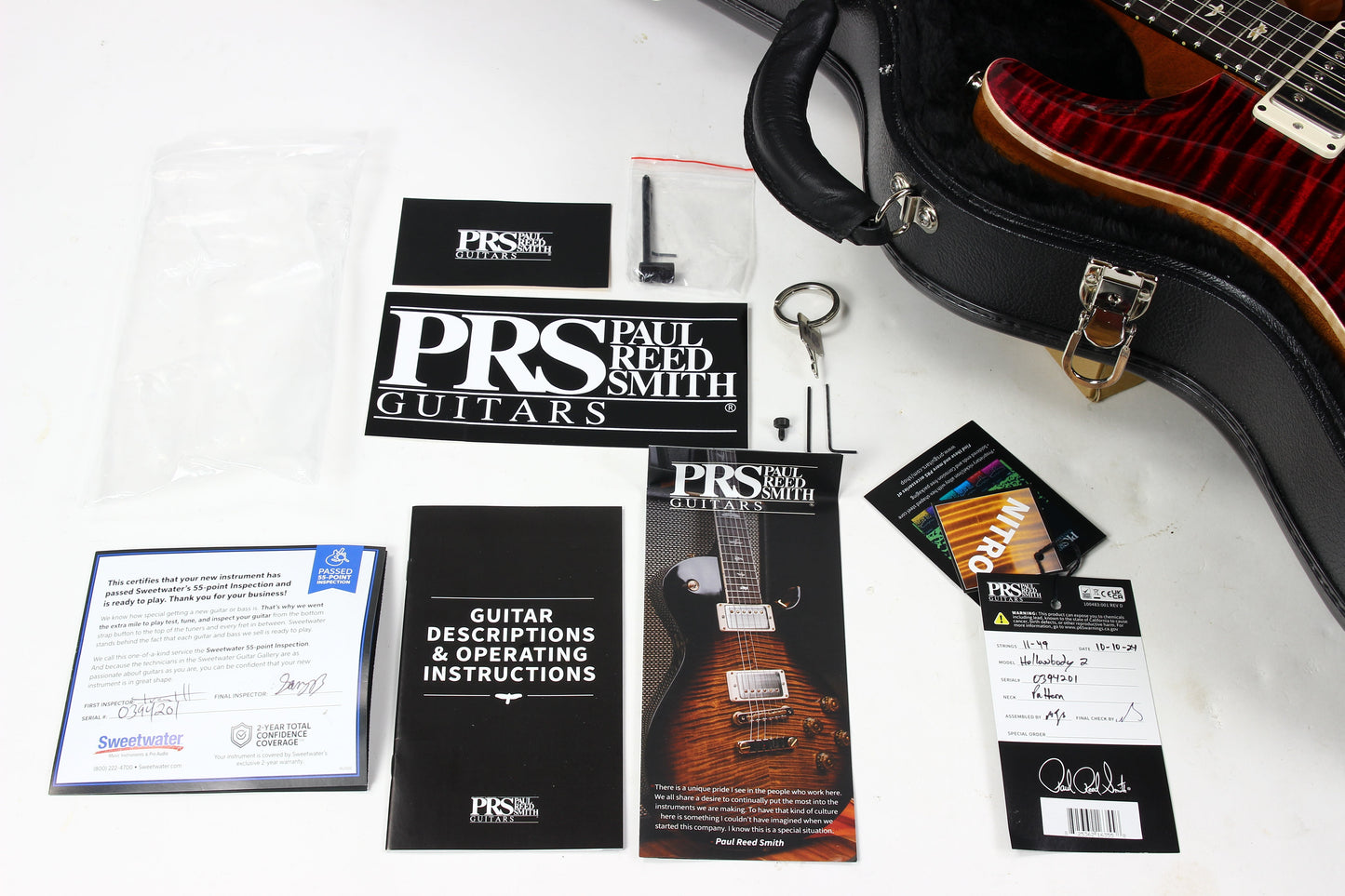 2024 PRS Hollowbody II Piezo w Great Top & Back 5815 LT's