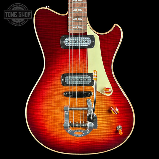 Powers Electric A-Type Select Washed Cherry / Garnet Red w/softcase B468