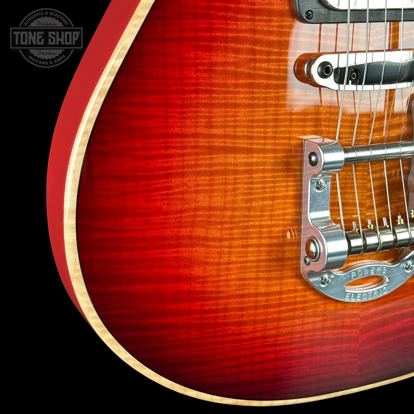 Powers Electric A-Type Select Washed Cherry / Garnet Red w/softcase B468