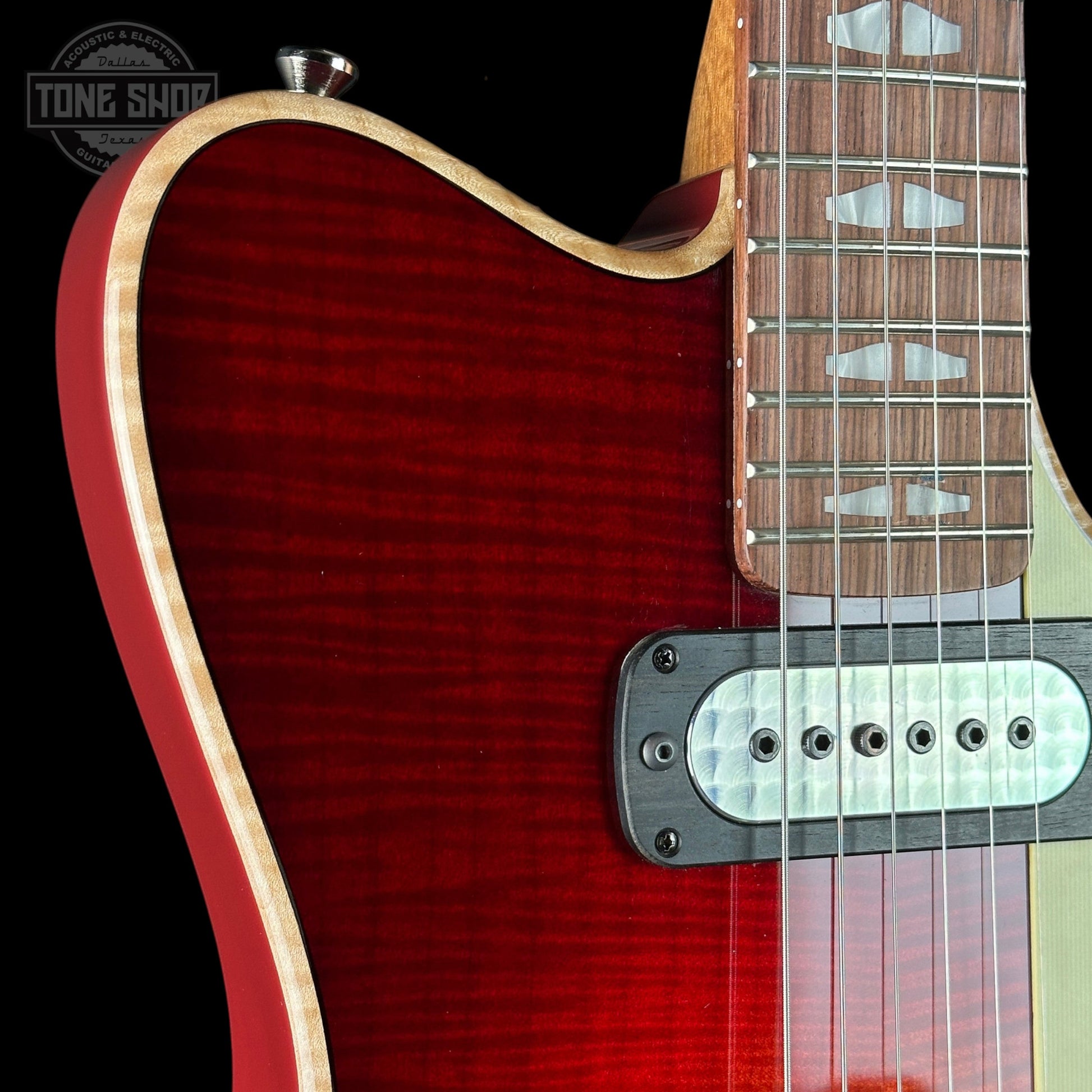 Powers Electric A-Type Select Washed Cherry / Garnet Red w/softcase B468