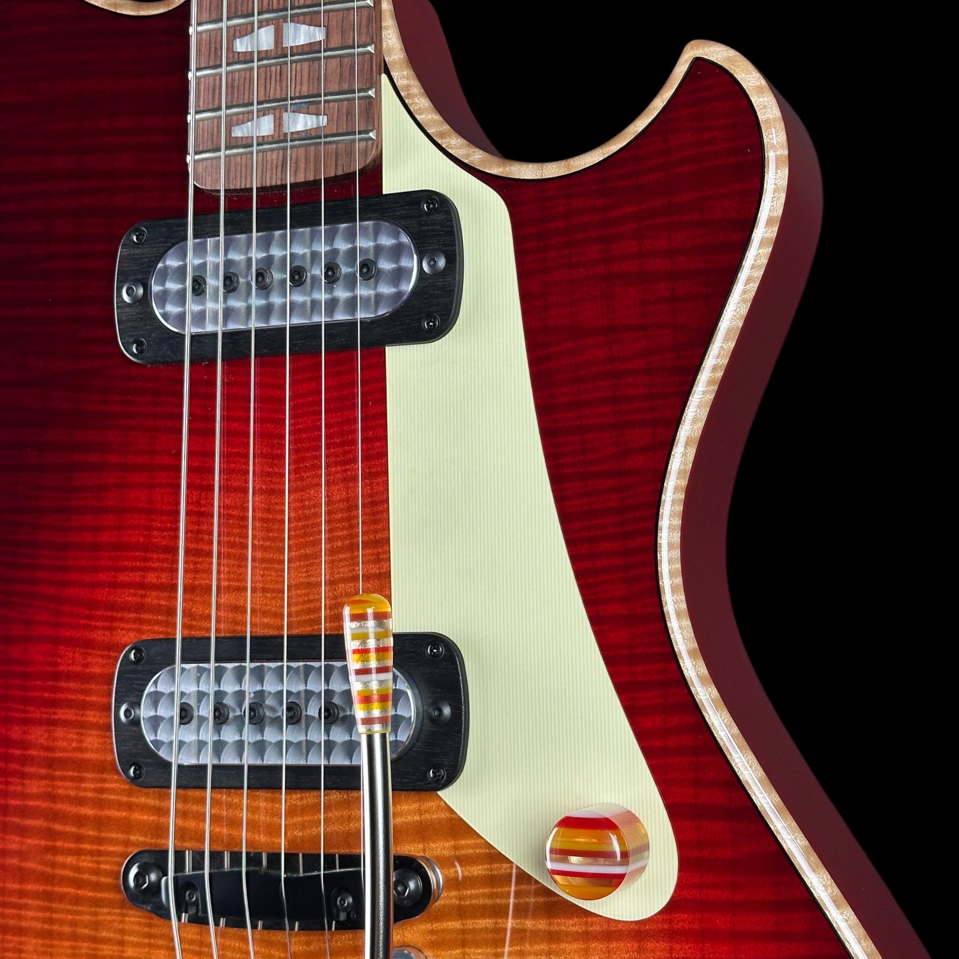 Powers Electric A-Type Select Washed Cherry / Garnet Red w/softcase B468