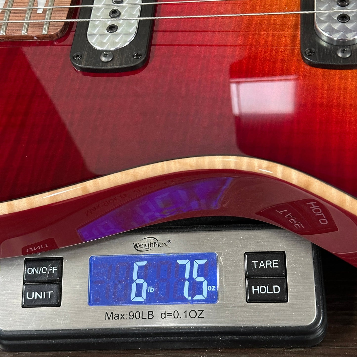 Powers Electric A-Type Select Washed Cherry / Garnet Red w/softcase B468