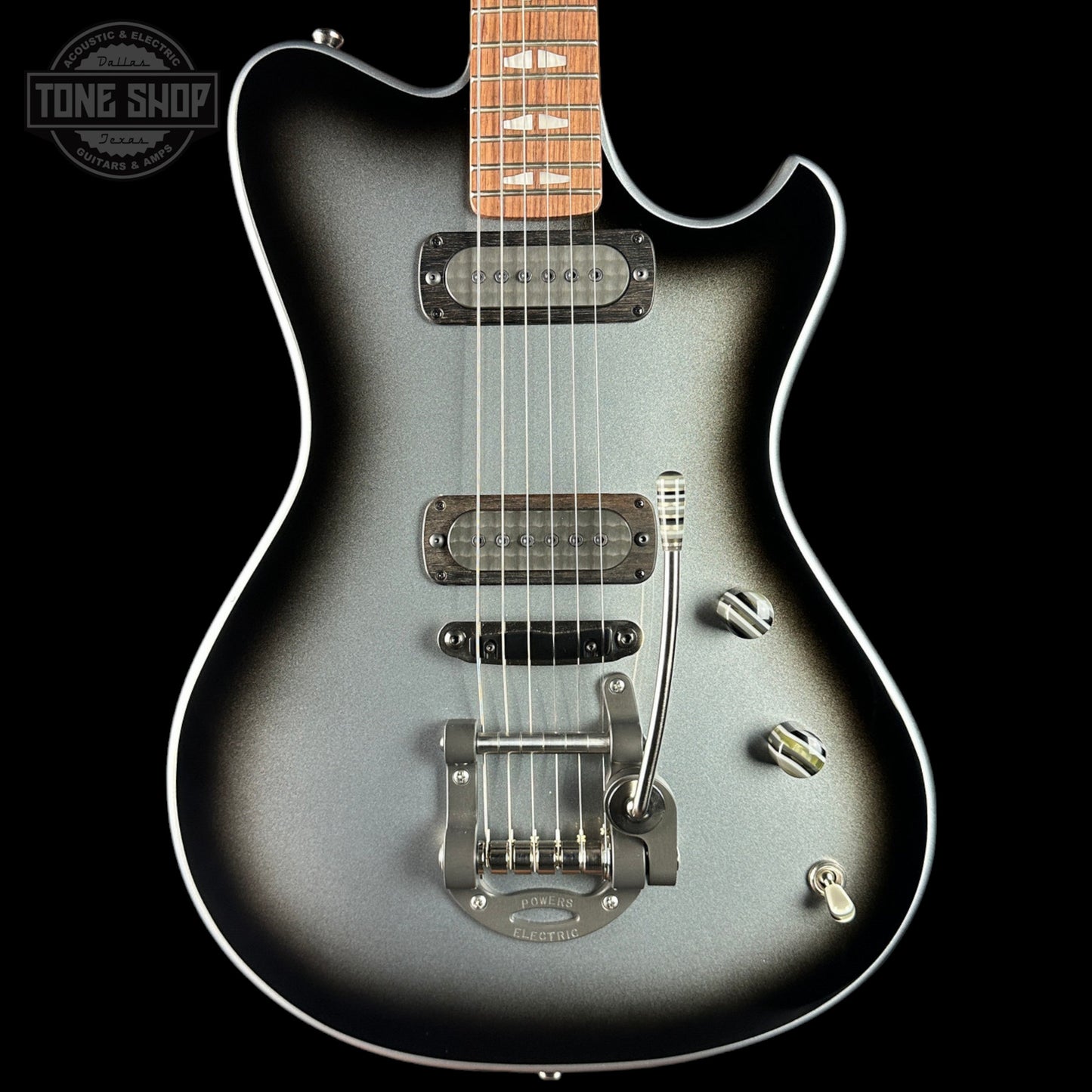 Powers Electric A-Type Silverburst FF42 w/softcase B366