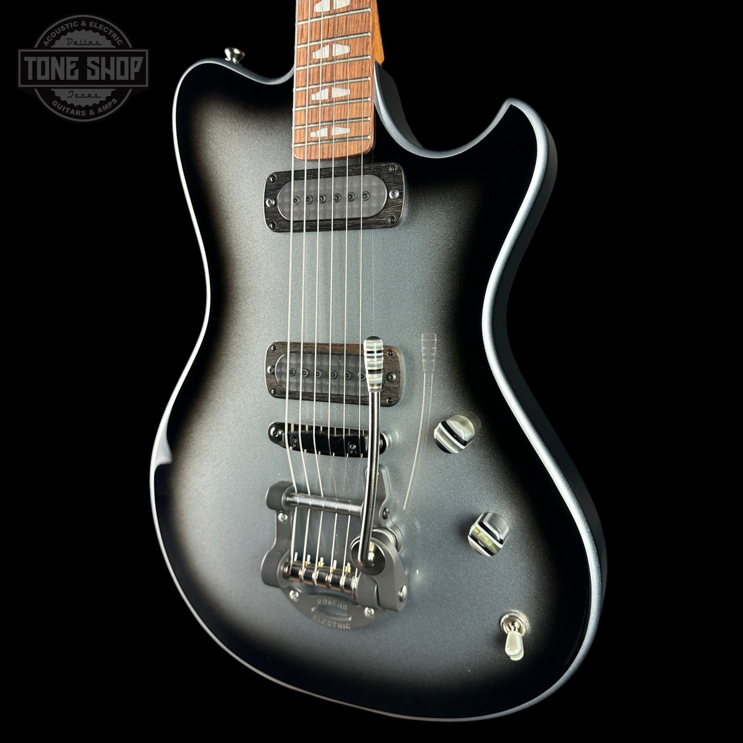 Powers Electric A-Type Silverburst FF42 w/softcase B366