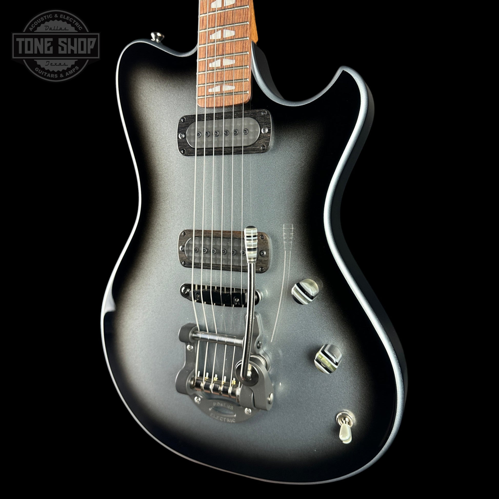Powers Electric A-Type Silverburst FF42 w/softcase B366