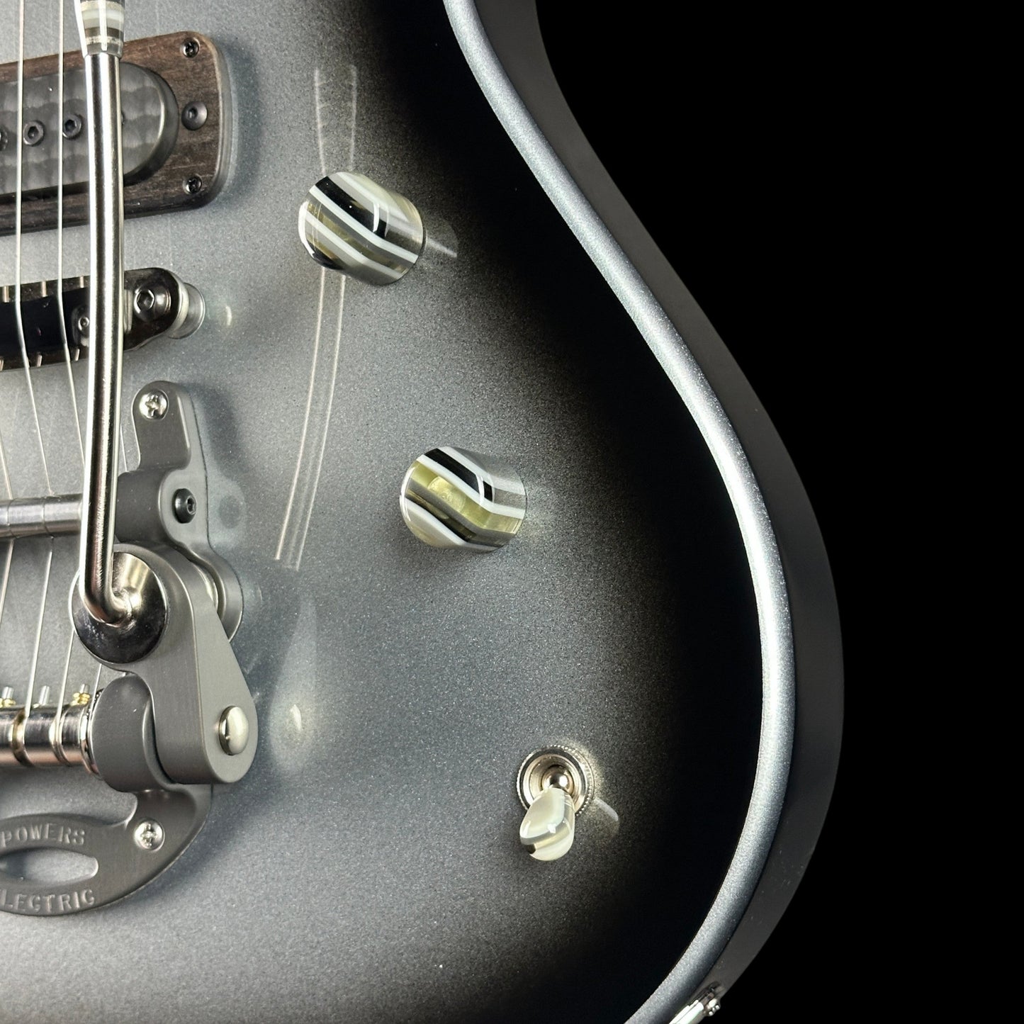 Powers Electric A-Type Silverburst FF42 w/softcase B366