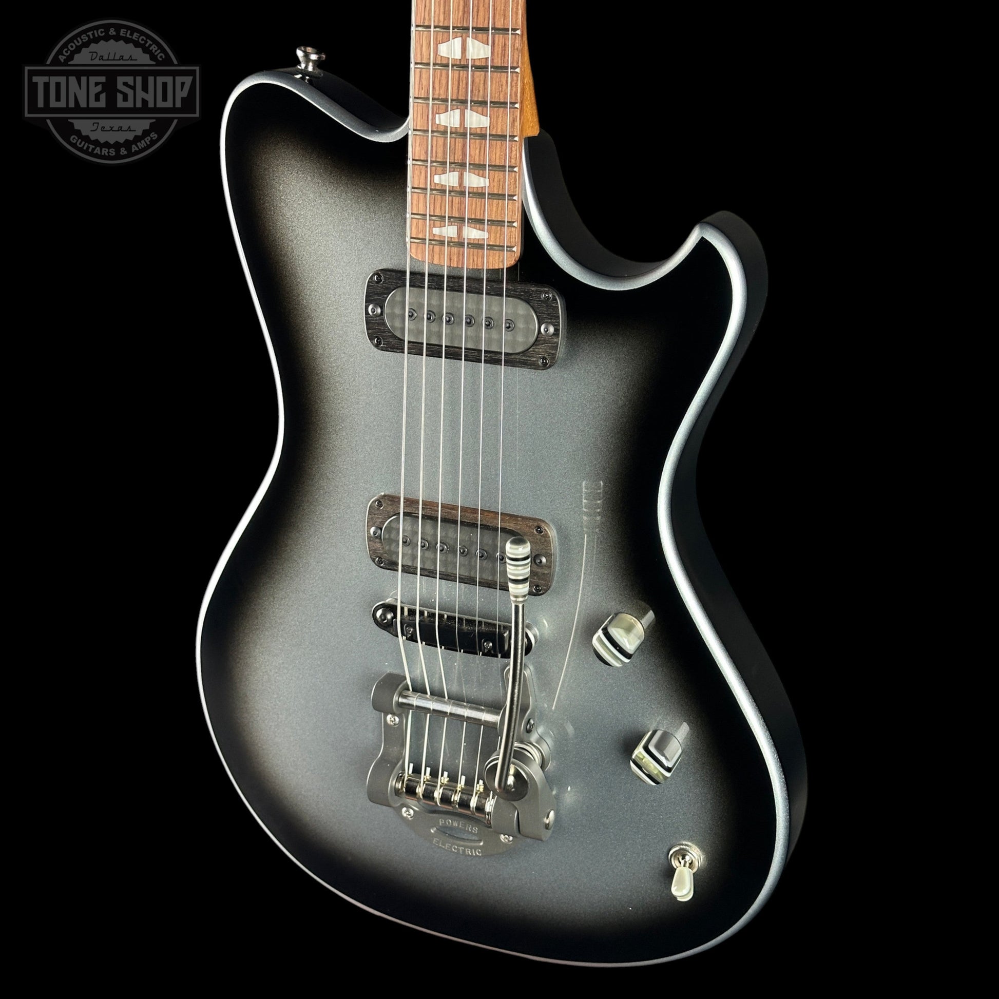 Powers Electric A-Type Silverburst FF42 w/softcase B366