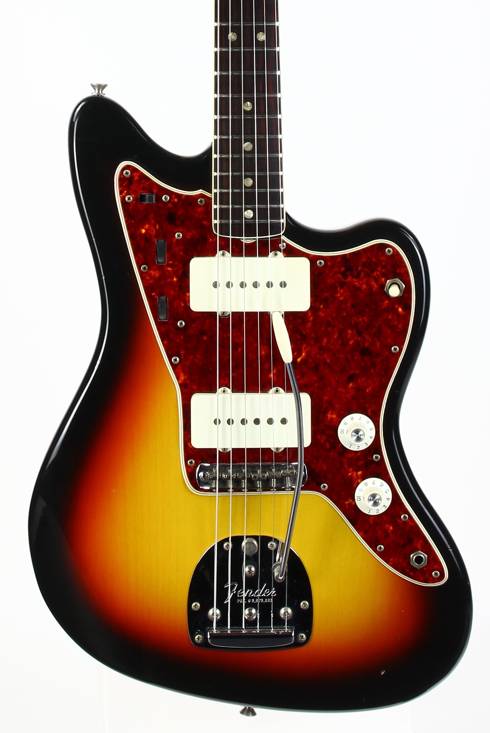 1966 Fender Jazzmaster Sunburst w Original Case CLEAN Vintage Guitar Dots and Bound!