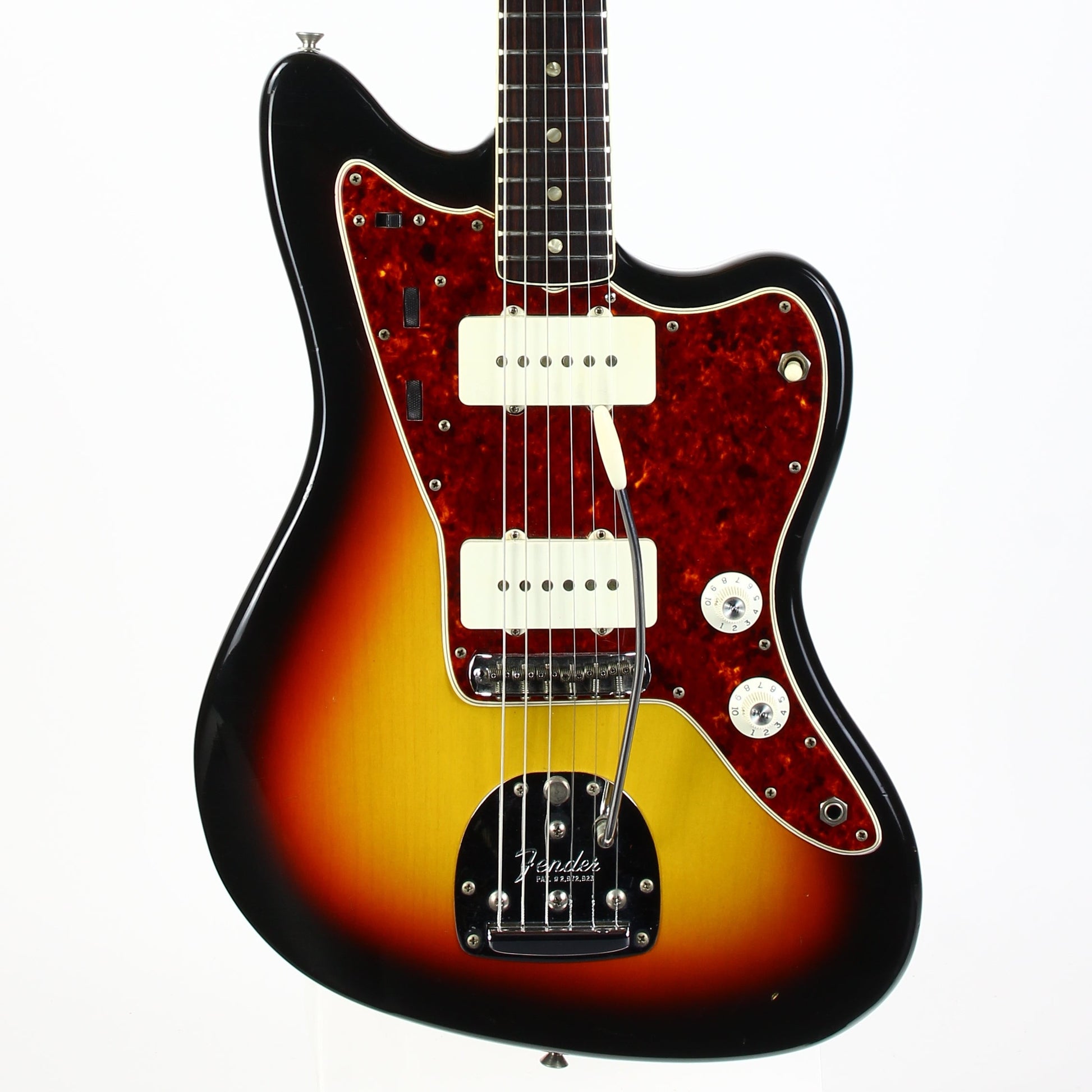1966 Fender Jazzmaster Sunburst w Original Case CLEAN Vintage Guitar Dots and Bound!