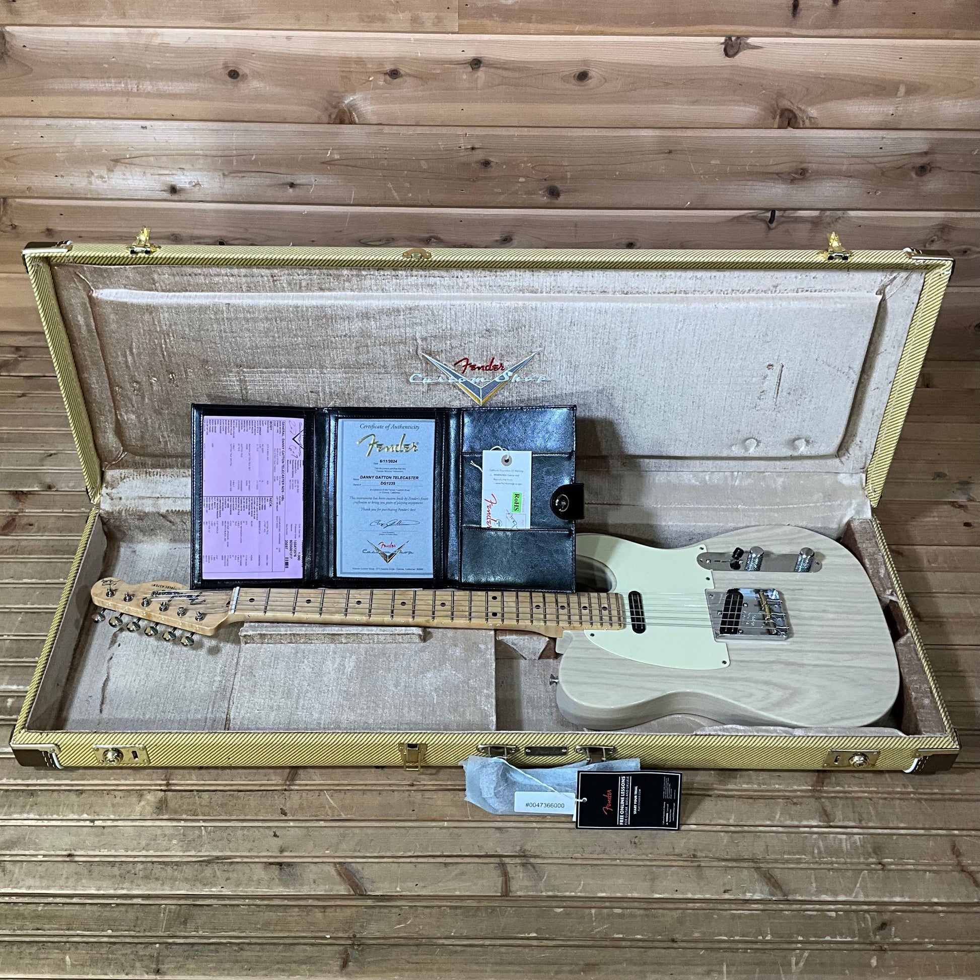 Fender Custom Shop Danny Gatton Signature Telecaster Electric Guitar - Honey Blonde