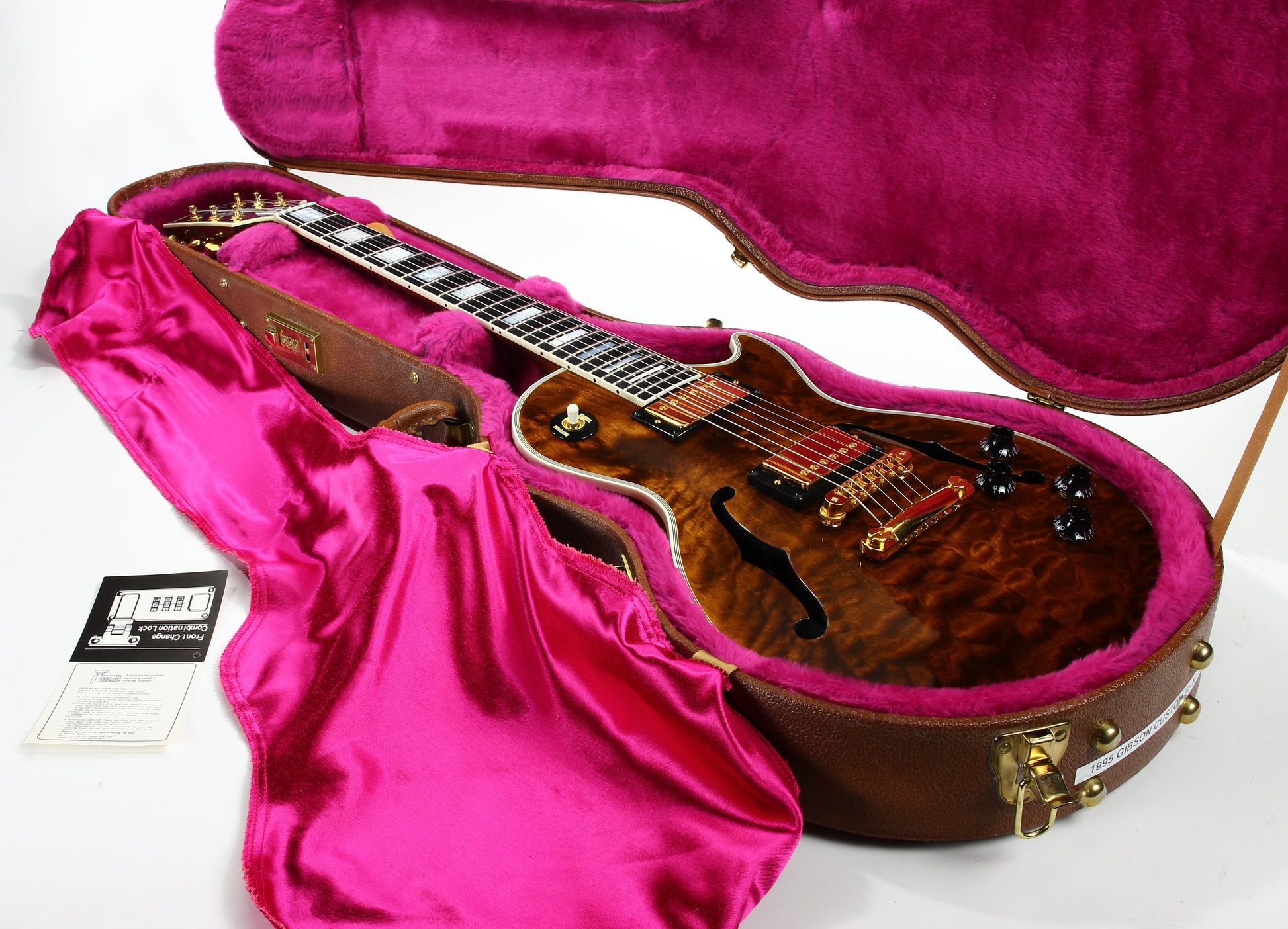 1995 Gibson Custom Shop Les Paul Bantam Elite Plus Florentine ROOTBEER QUILT -- ES 335 Semi Hollow
