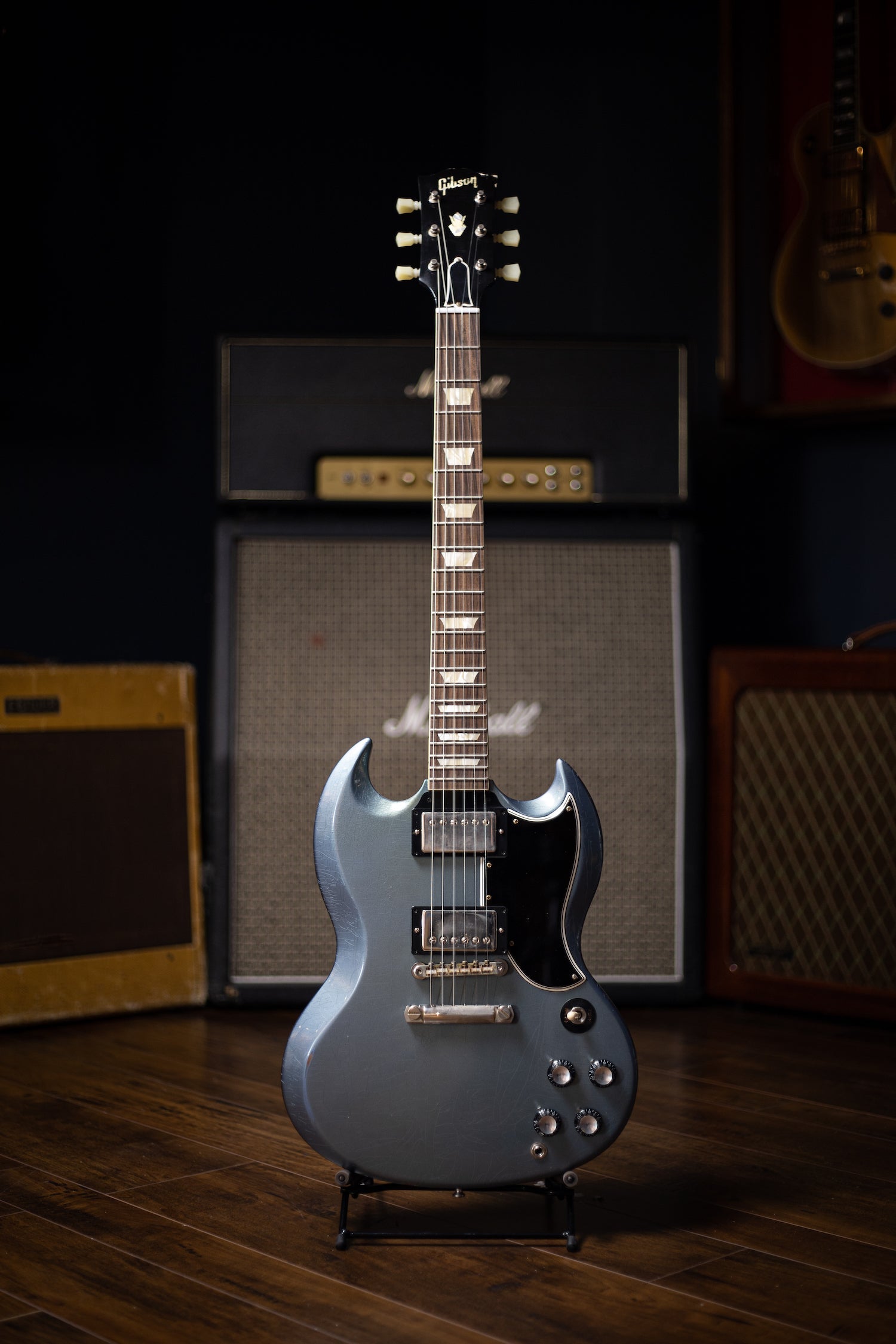 Gibson Custom Shop Murphy Lab 1964 SG Standard Stop Bar Light Aged - Pelham Blue