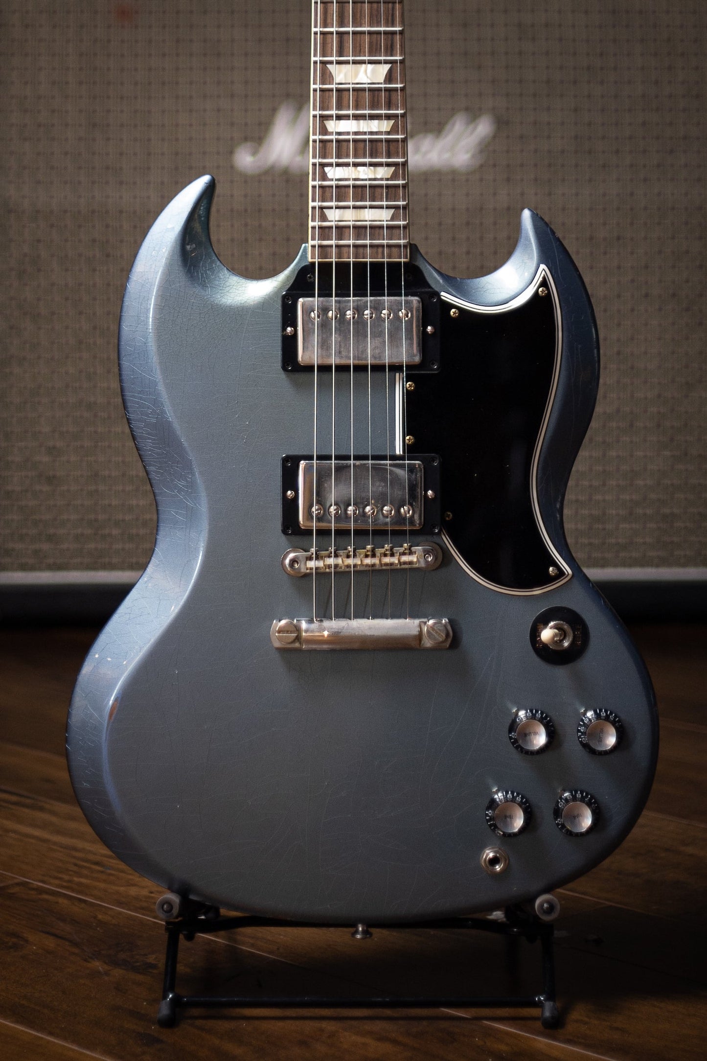 Gibson Custom Shop Murphy Lab 1964 SG Standard Stop Bar Light Aged - Pelham Blue