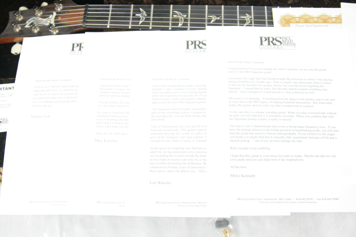 2011 PRS Signature Limited Run PRIVATE STOCK! Paul Reed Smith INCREDIBLE TOP!