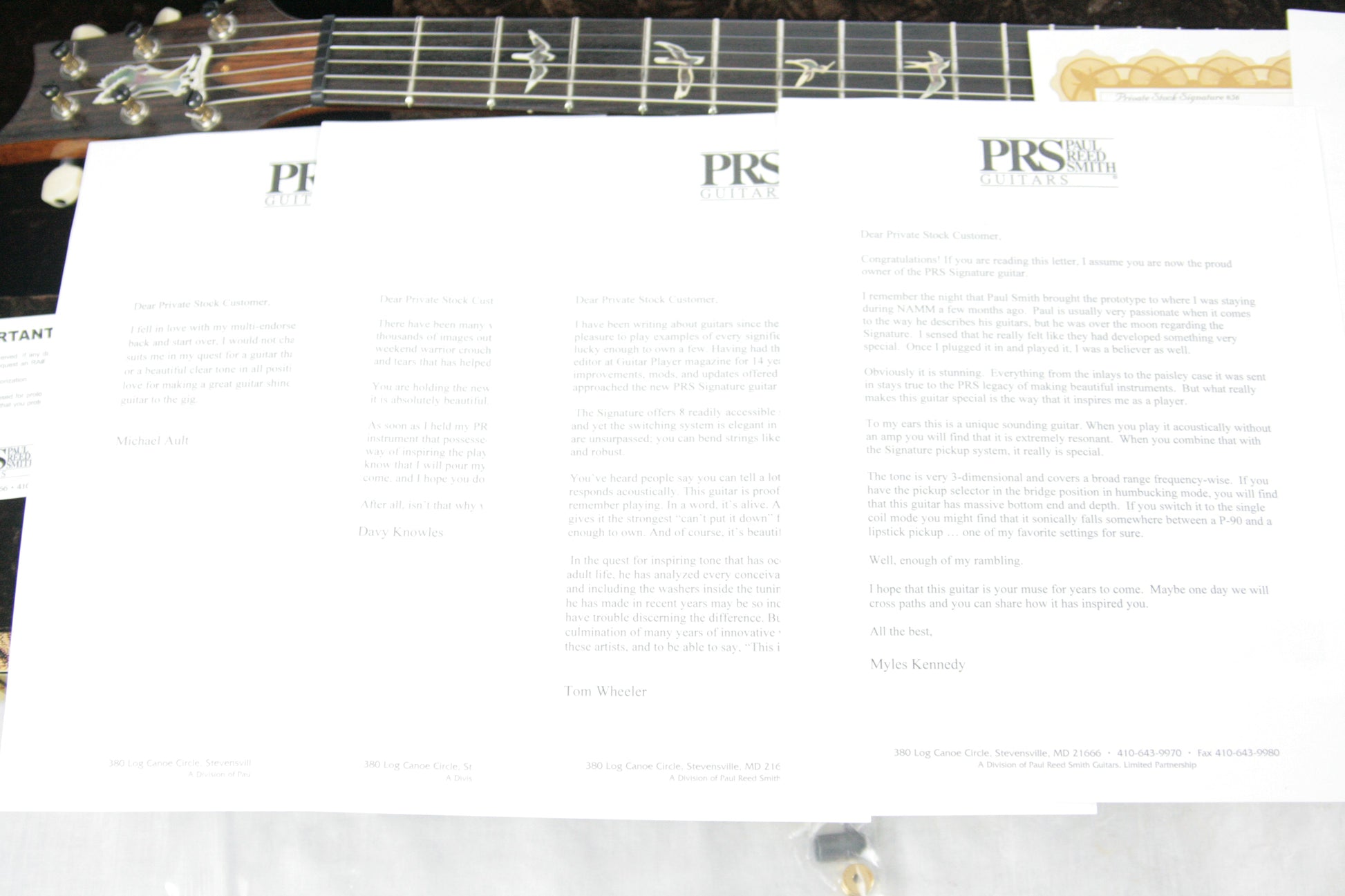 2011 PRS Signature Limited Run PRIVATE STOCK! Paul Reed Smith INCREDIBLE TOP!