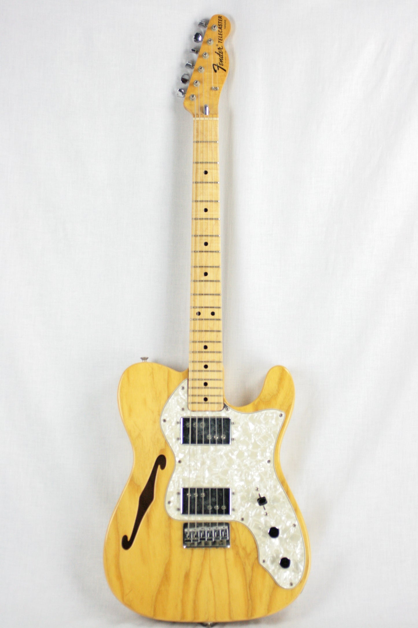 CLEAN 1972 Fender Telecaster Thinline! Vintage 1970's Tele! Single-String Tree! 100% Original!
