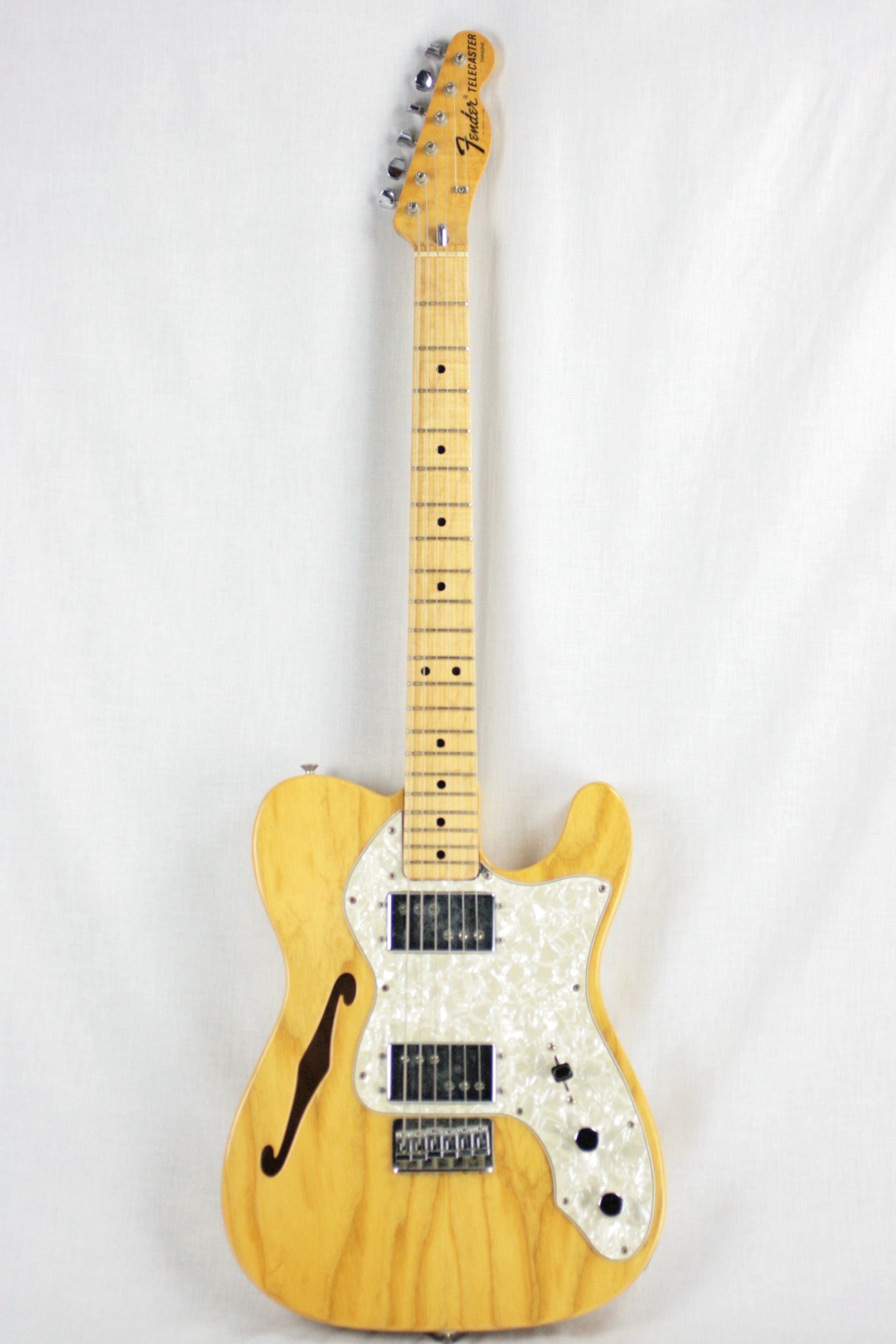 CLEAN 1972 Fender Telecaster Thinline! Vintage 1970's Tele! Single-String Tree! 100% Original!