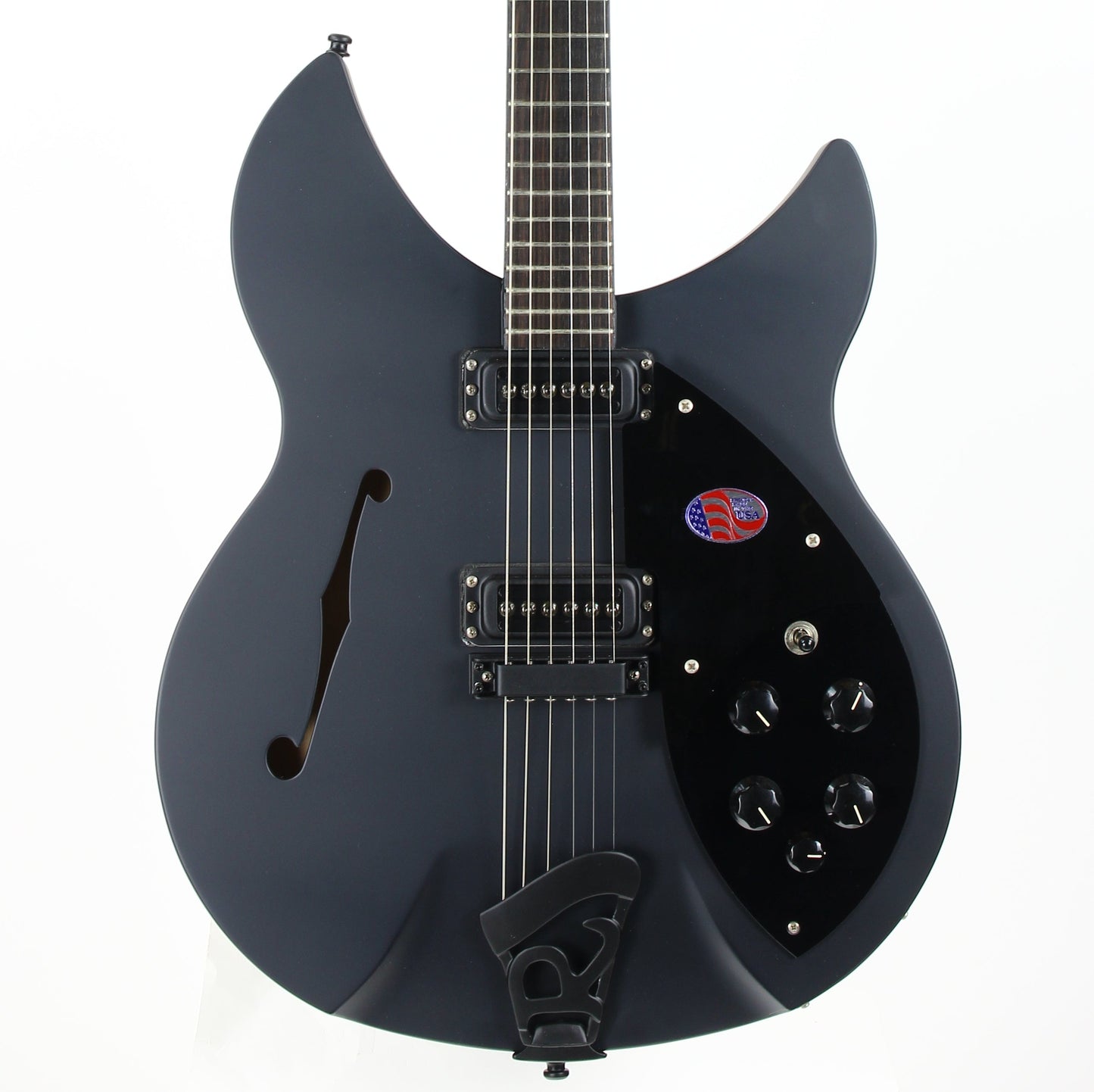 2017 Rickenbacker 360 SPC FB WB - Flat Black Limited Run Double Bound F-hole