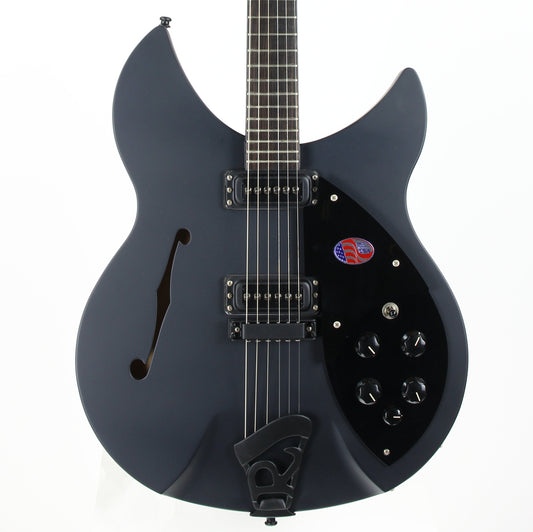 2017 Rickenbacker 360 SPC FB WB - Flat Black Limited Run Double Bound F-hole
