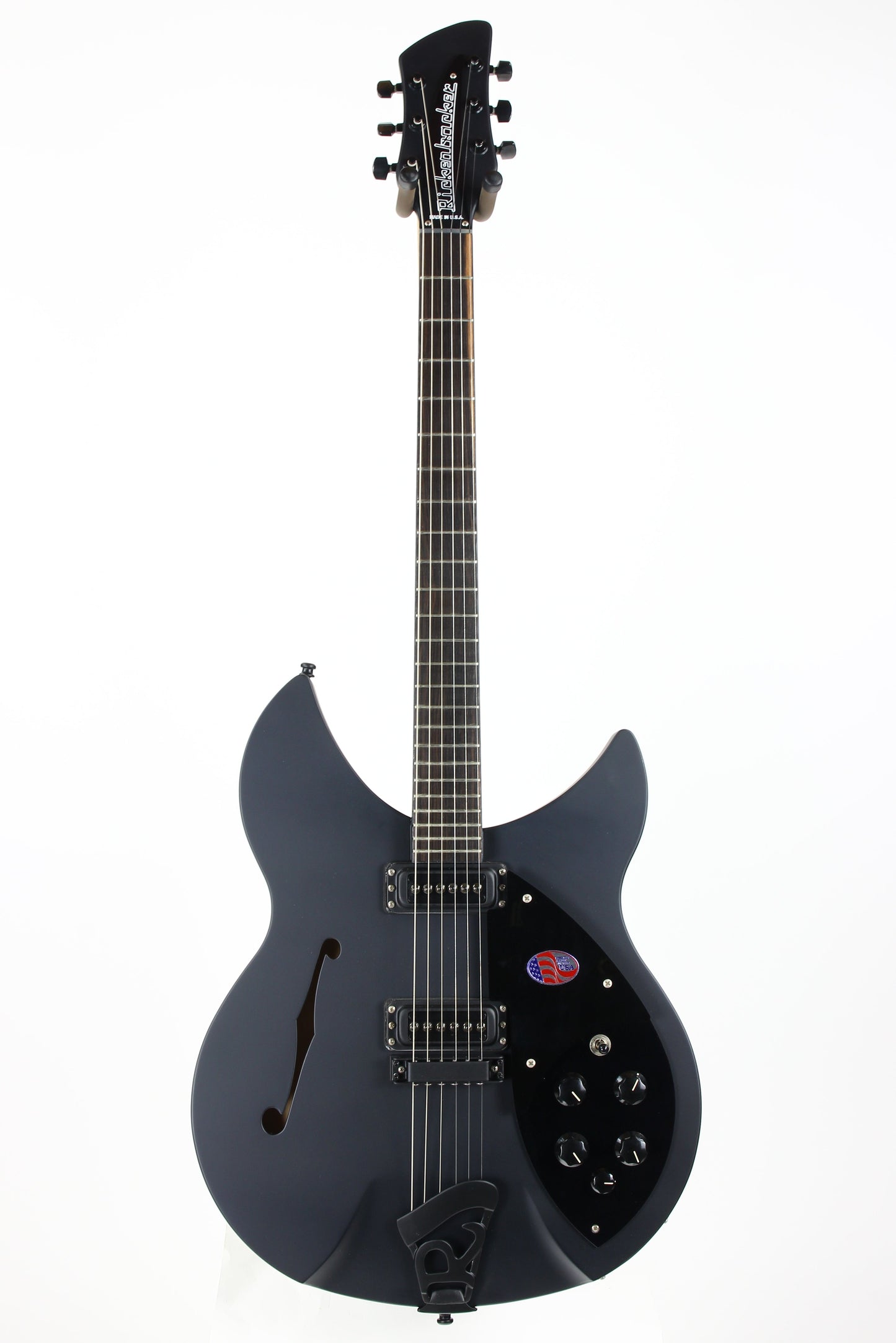 2017 Rickenbacker 360 SPC FB WB - Flat Black Limited Run Double Bound F-hole