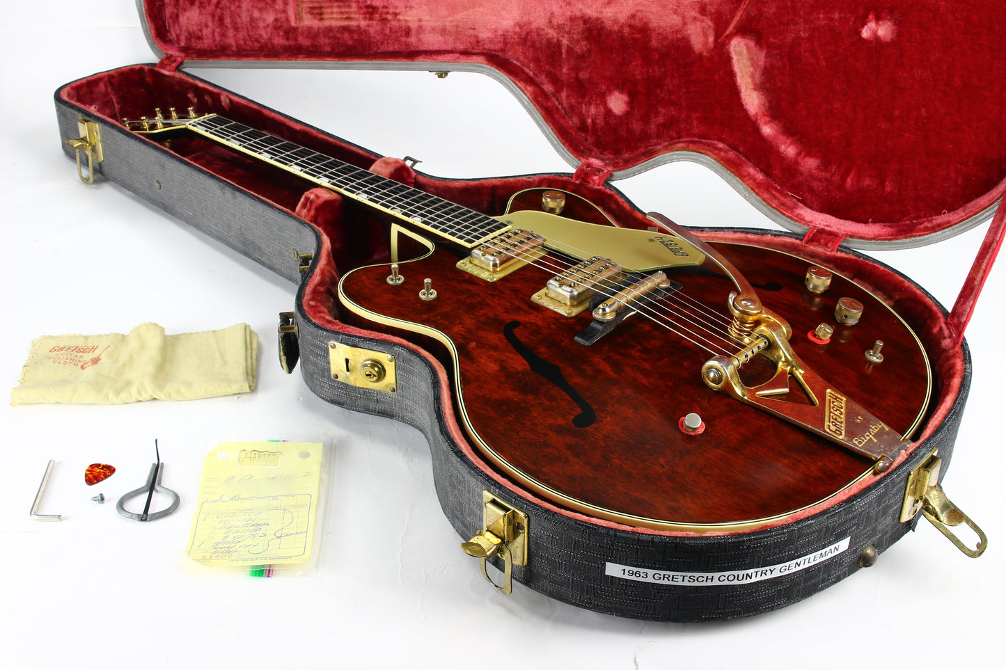 1962 Gretsch 6122 Country Gentleman Chet Atkins - Exact George Harrison Beatles Specs! Double Red Felt Mutes!