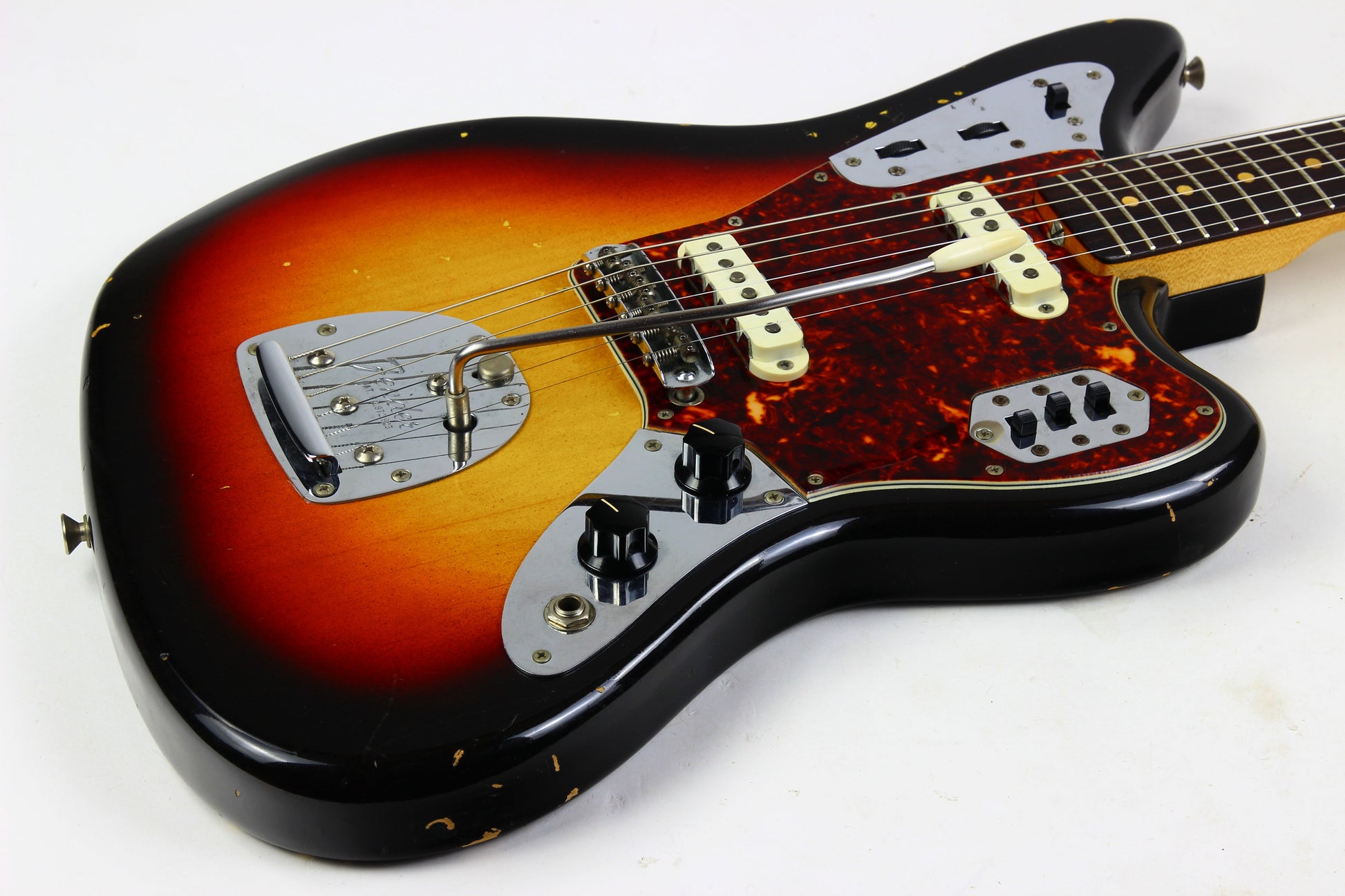 1963 Fender Jaguar Sunburst w Original Case | Pre-CBS Offset CLEAN Vintage Guitar