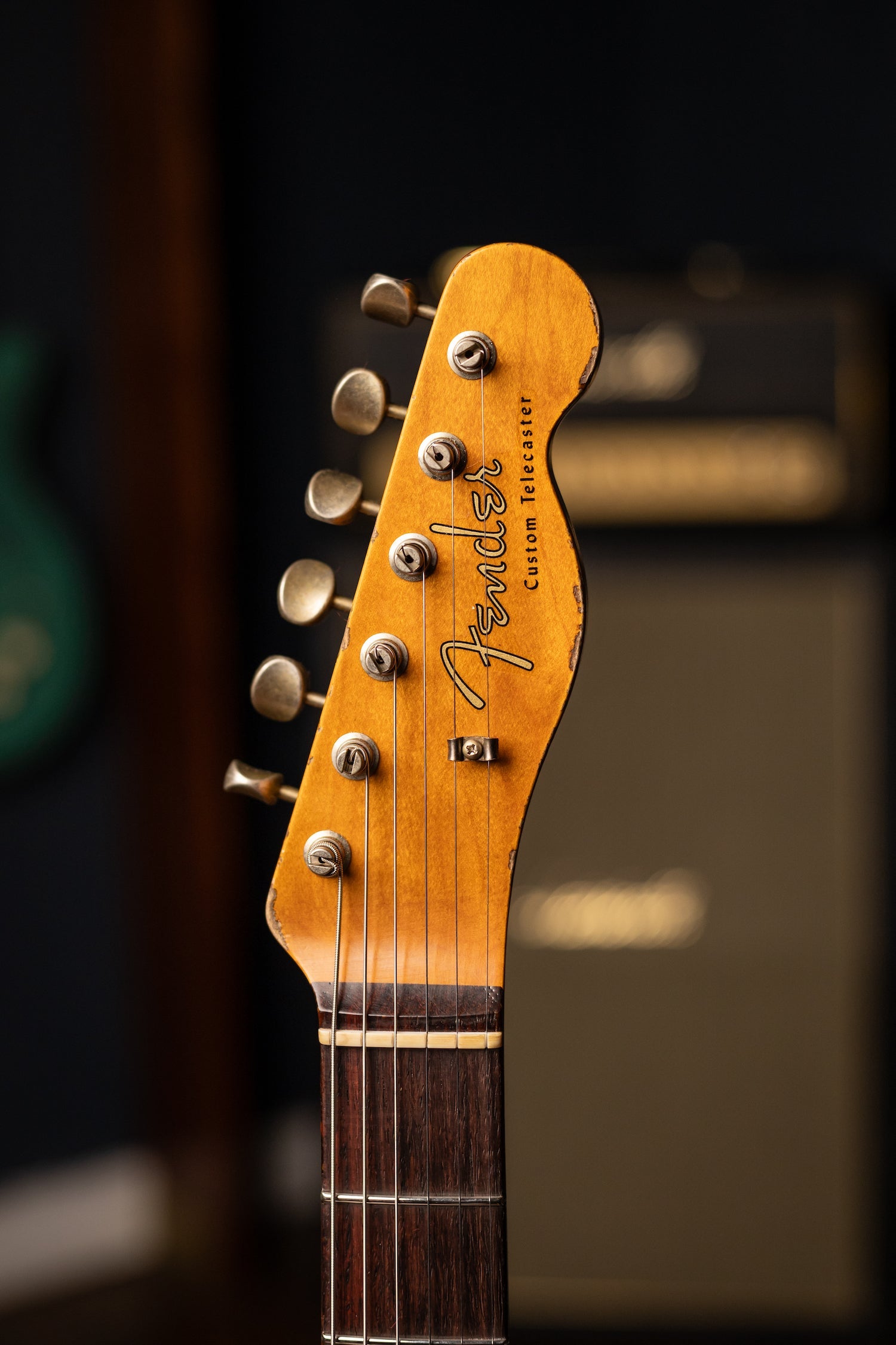 Fender Custom Shop 1960 Telecaster Custom Electric Guitar - Heavy Relic Aged Black